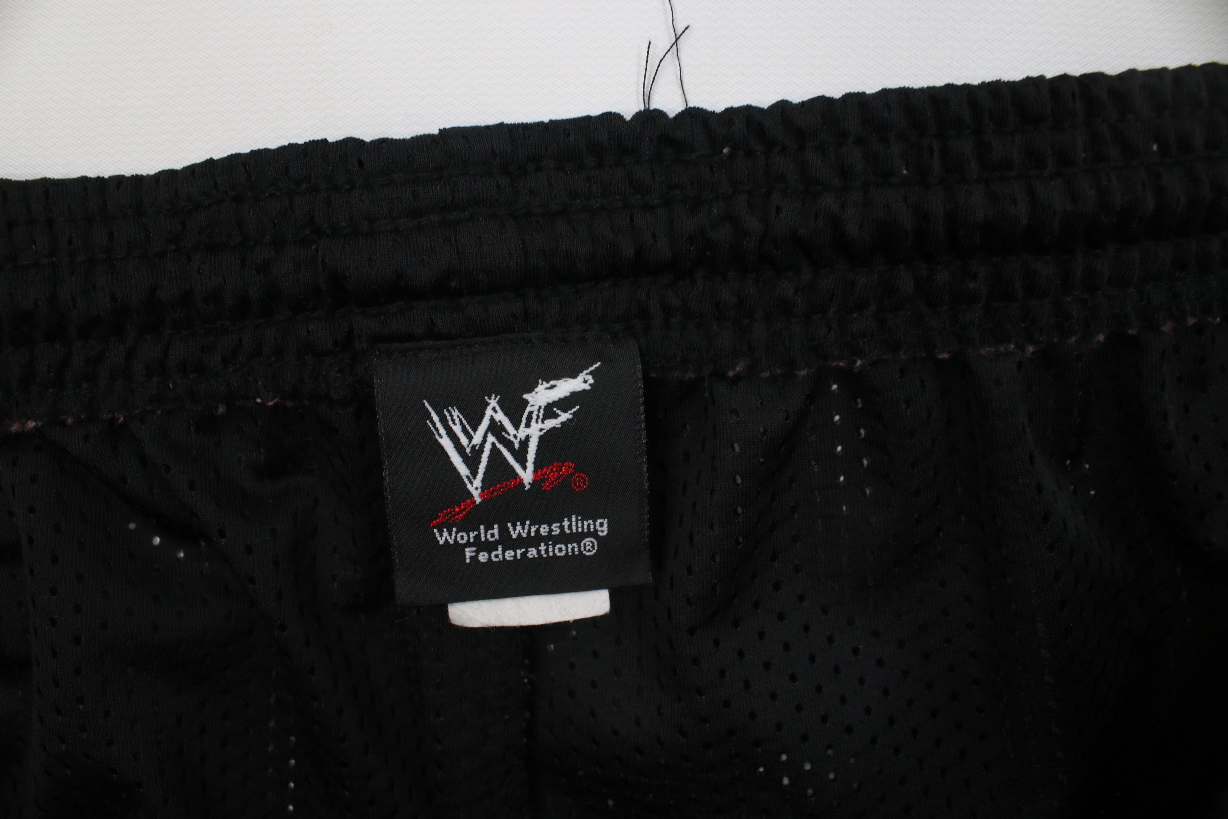 Vintage Vintage Y2K 2001 WWF WWE Wrestling Wide Leg Mesh Pants USA Size US 40 / EU 56 - 8 Thumbnail