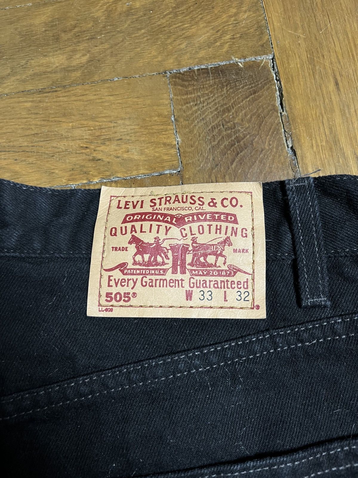 Levi's 🔥90'S LEVIS 505 WASHED ASH BLACK JEANS DENIM PANTS Y2K Size US 33 - 10 Thumbnail