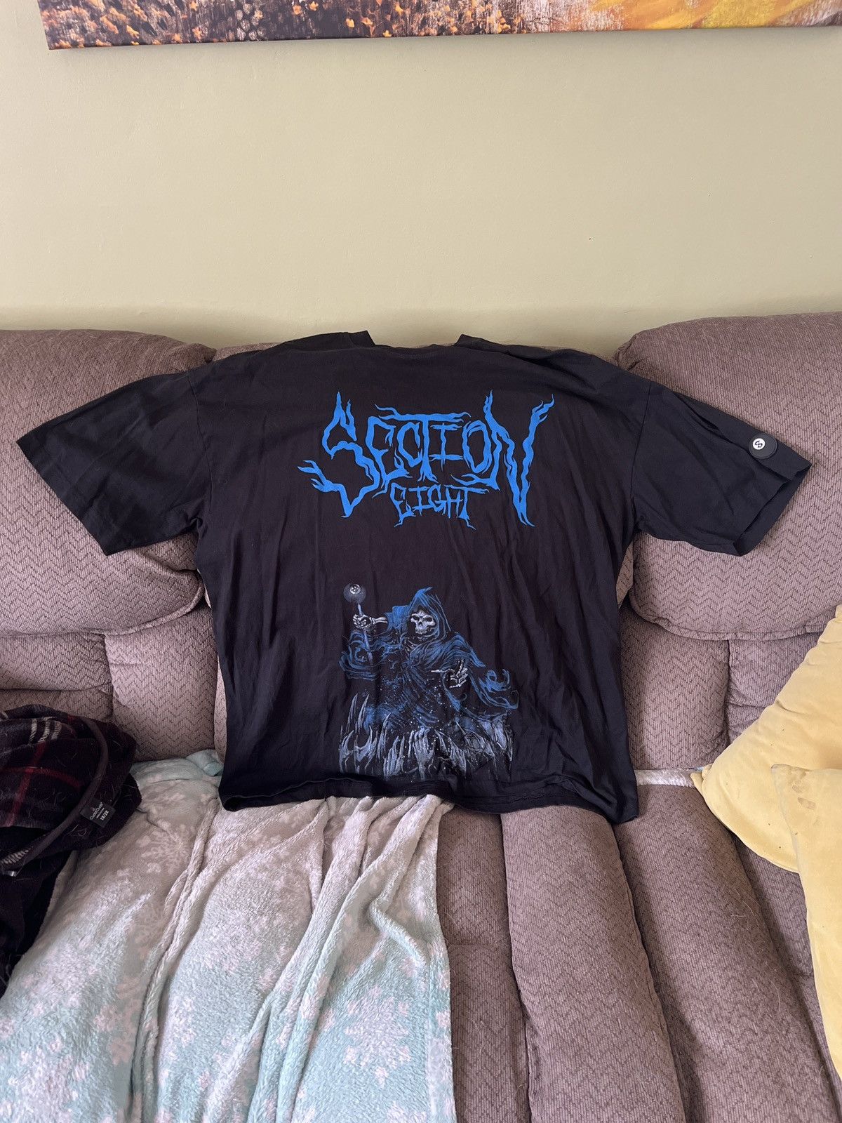 Section 8 Section Eight Grim Reaper Tee Size US XXL / EU 58 / 5 - 1 Thumbnail