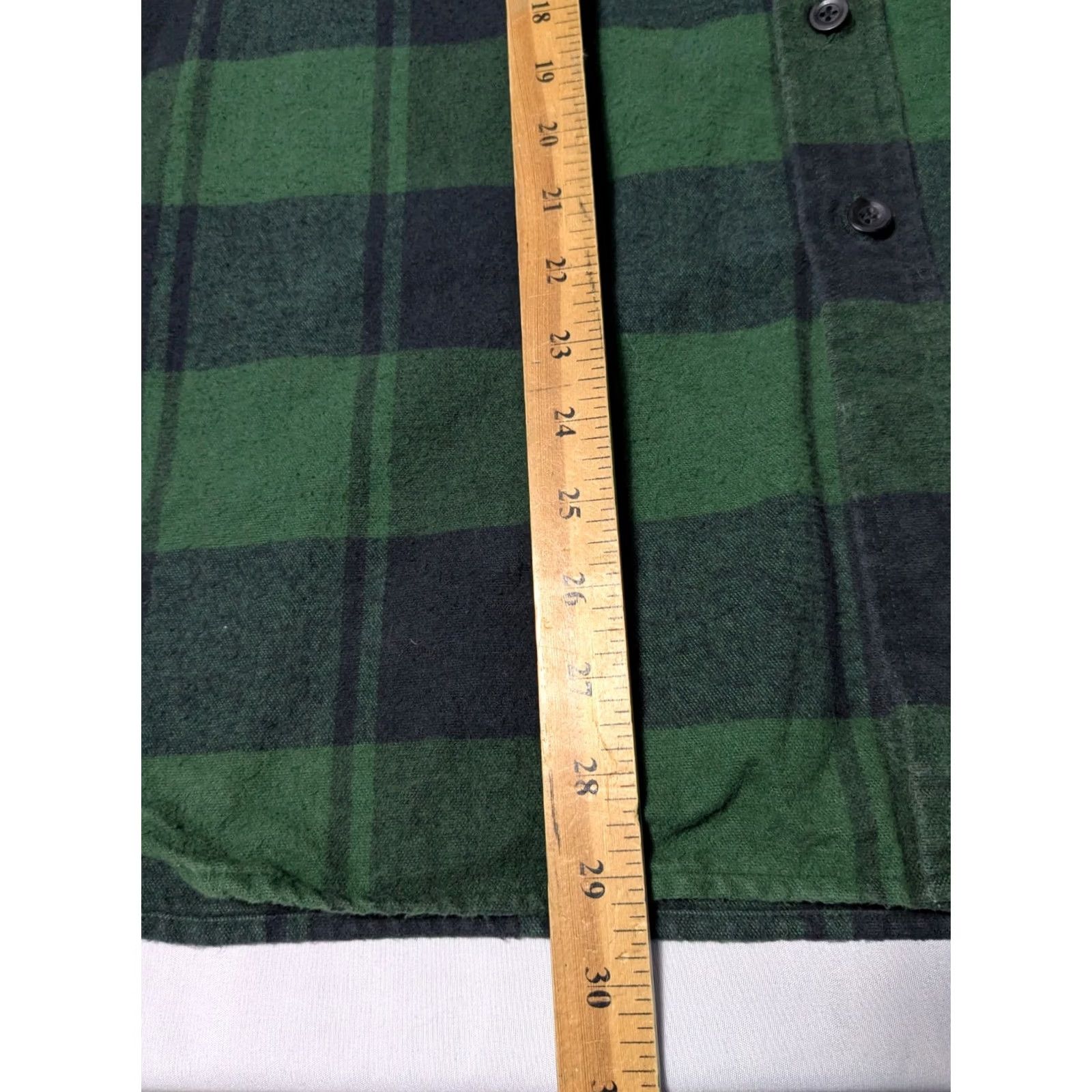 Vintage VTG Y2K L.L. Bean Men MEDIUM-REG Green Plaid Cotton HEAVYWEIGHT Flannel Shirt Size US M / EU 48-50 / 2 - 7 Thumbnail