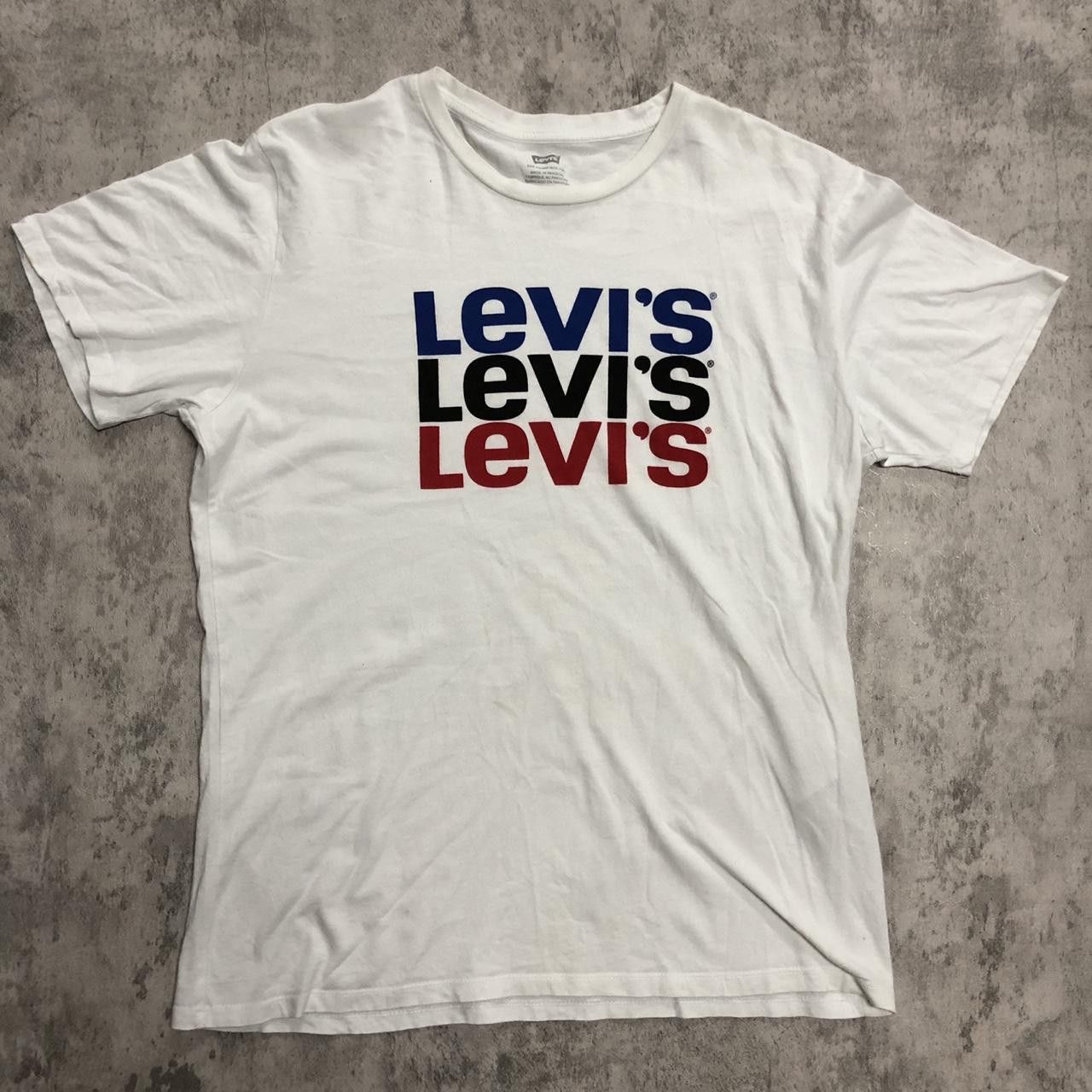 Levi's Levi's white cotton T-shirt ♻️Eco friendly Size US L / EU 52-54 / 3 - 1 Thumbnail