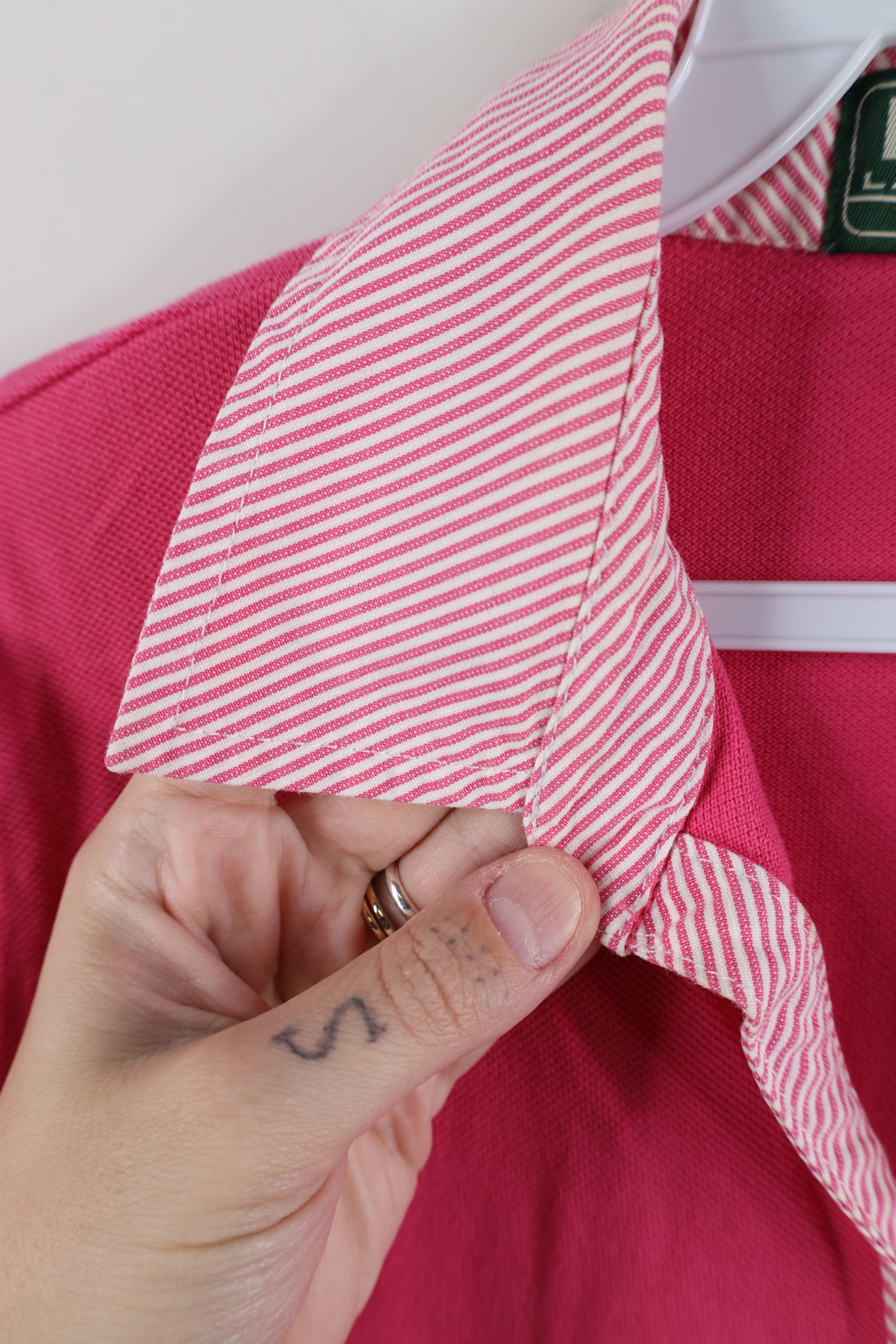 Ralph Lauren Vintage Y2K Ralph Lauren Crest Collared Polo Shirt Pink Size M / US 6-8 / IT 42-44 - 7 Thumbnail