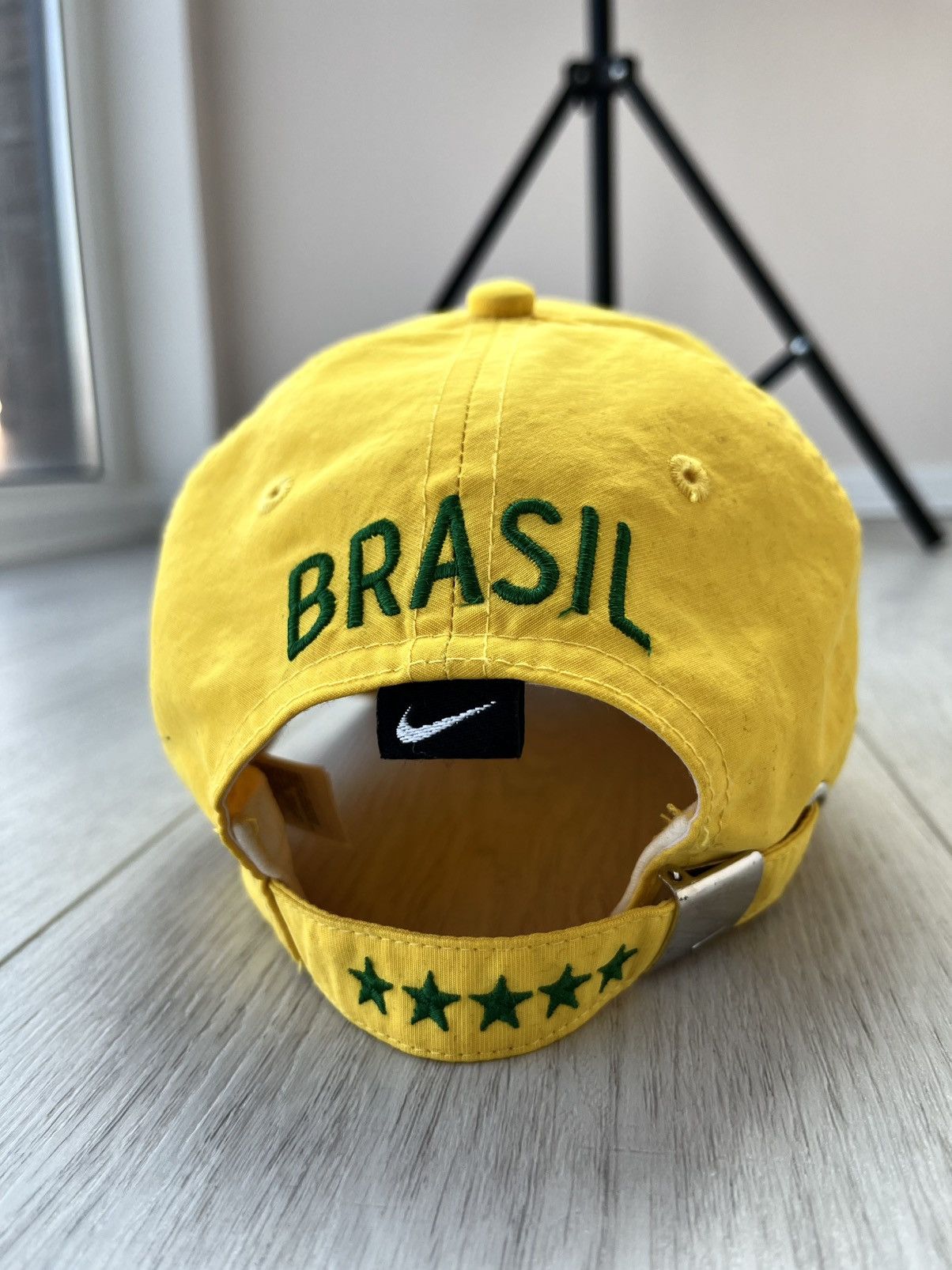 Nike × Vintage Vintage Nike Brazil Cap Soccer Blokecore Football Y2K 90s Size ONE SIZE - 6 Thumbnail