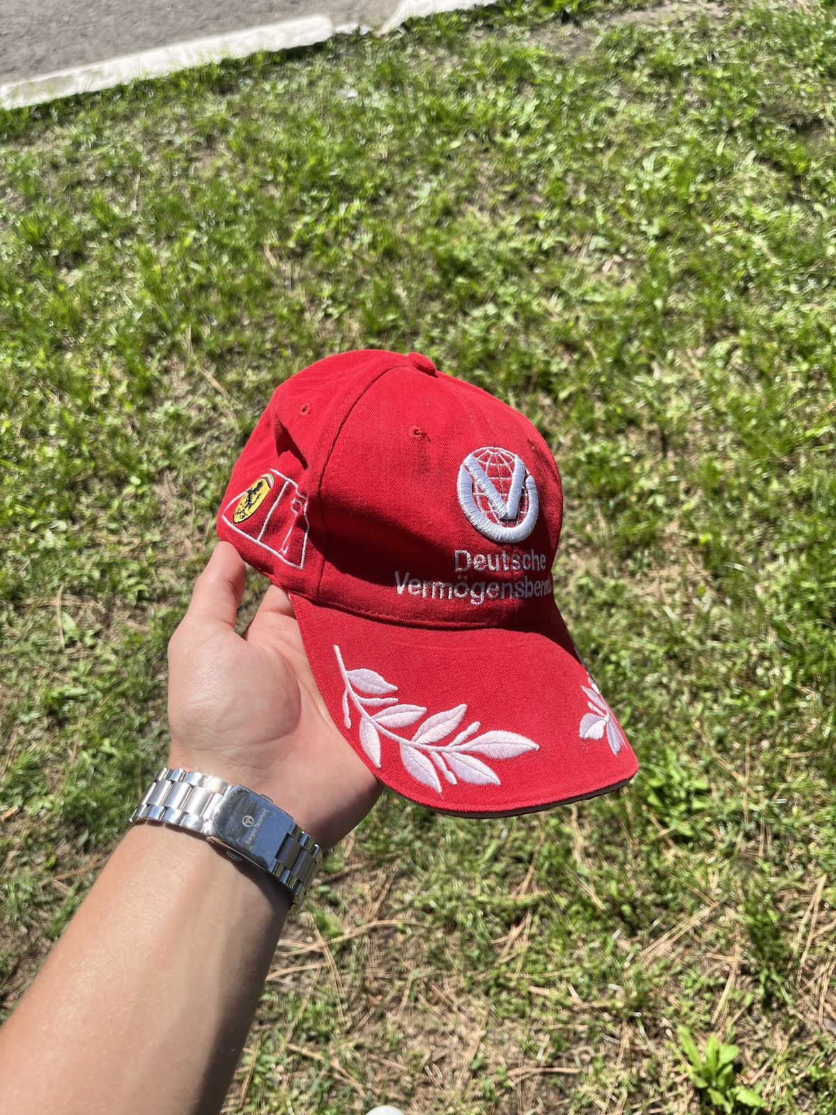 Ferrari × Vintage Vintage Ferrari F1 Michael Schumacher Hat Size ONE SIZE - 1 Thumbnail