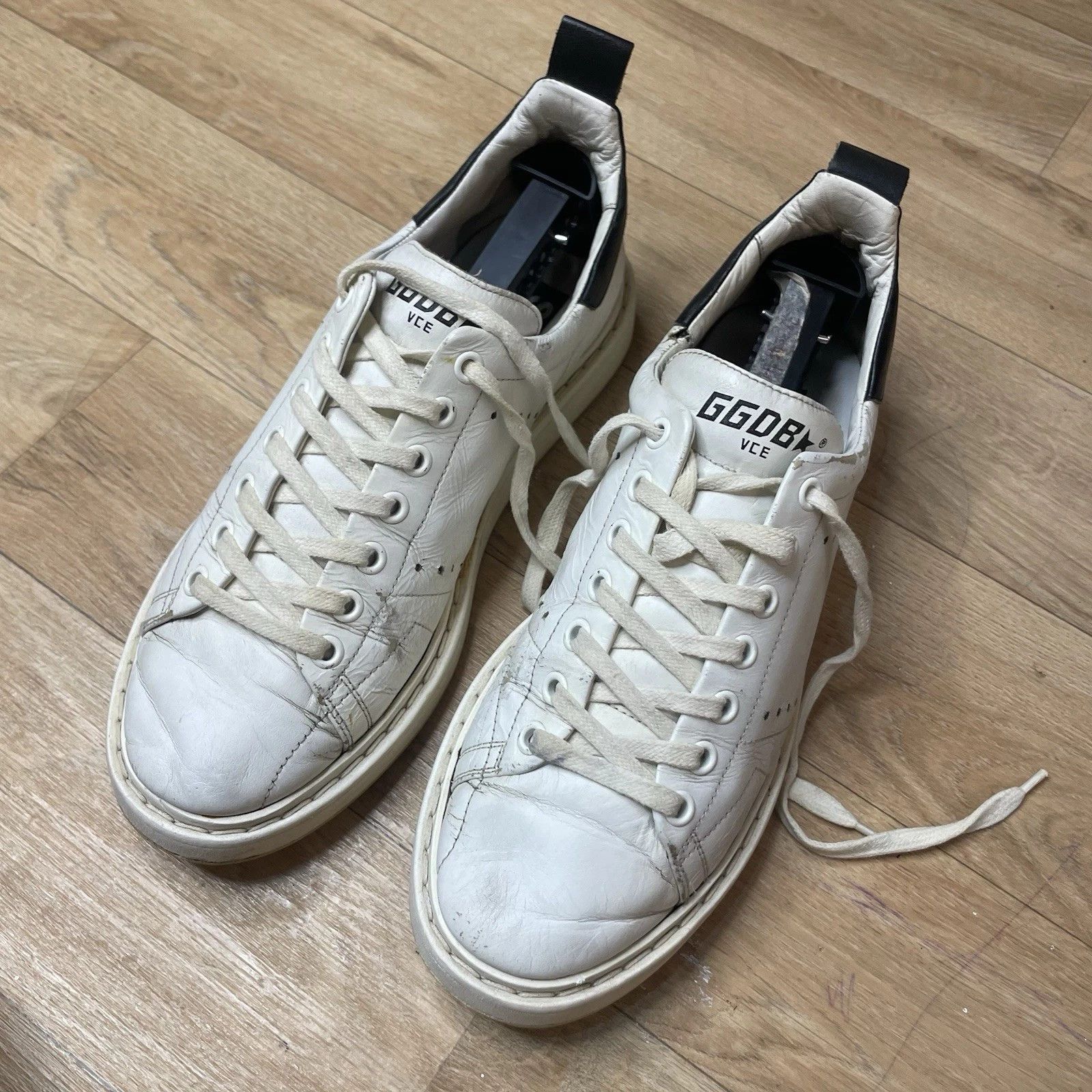 Golden Goose Golden Goose Sneakers STARTER VCE GGDB WHITE Leather low top Size US 8 / IT 38 - 2 Thumbnail