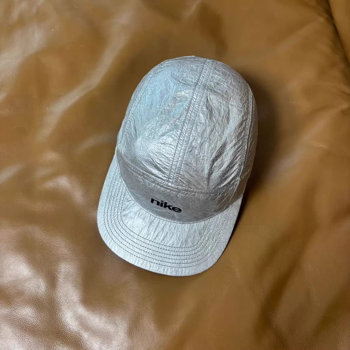 Nike Nike Vintage Metalized Nylon Retro Font Unisex Cap Size ONE SIZE - 6 Thumbnail