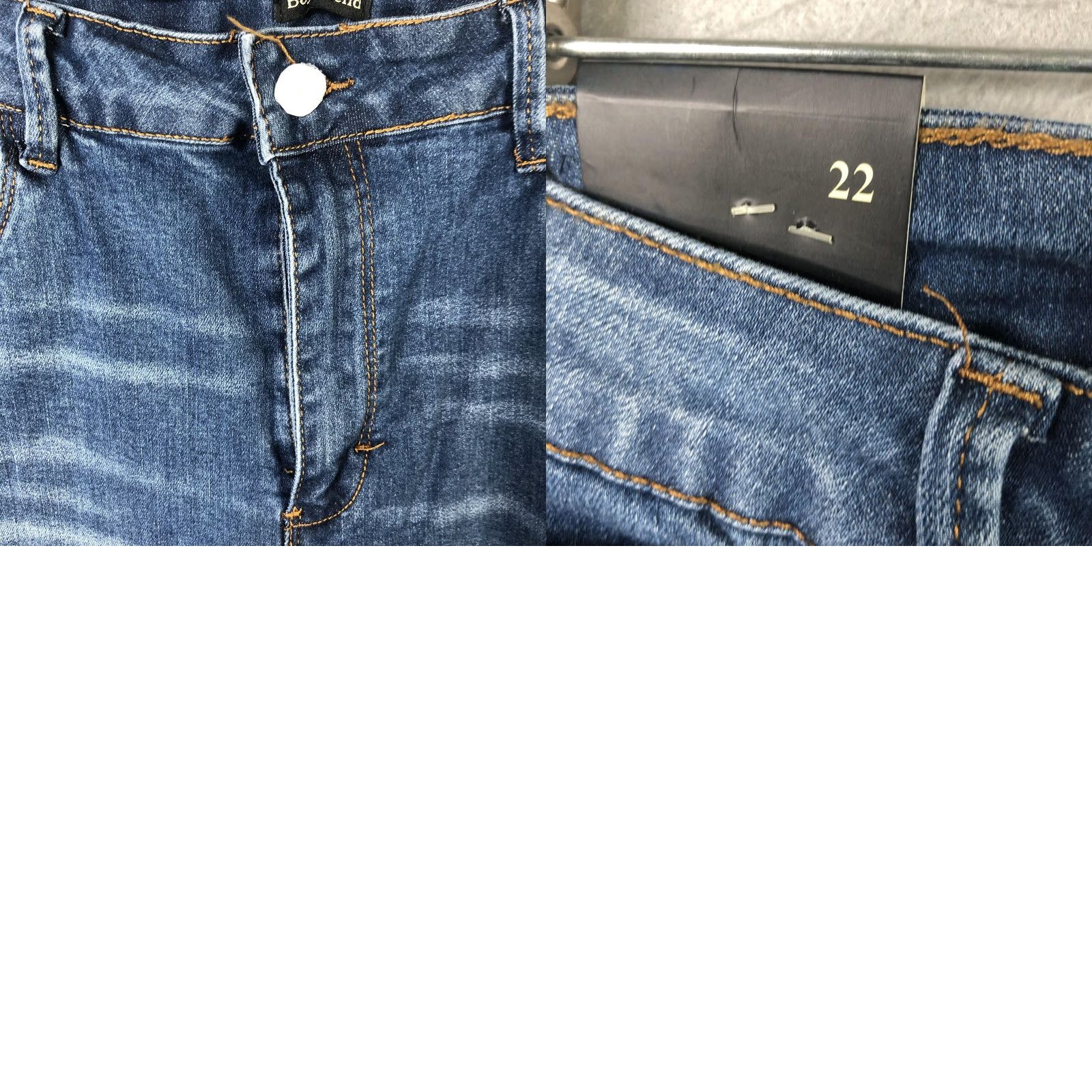 Vintage Lucky & Blessed Jeans Womens Plus 22 Blue Boyfriend High Rise Stretch Denim Size 40" / US 18 - 11 Thumbnail