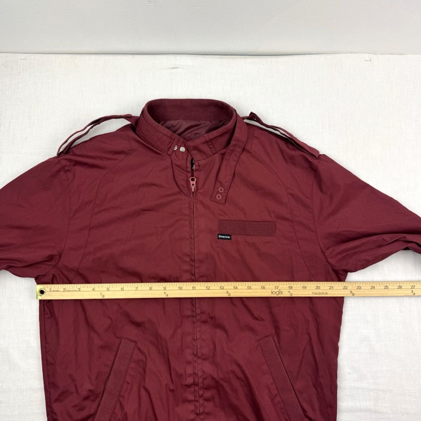 Emerica VINTAGE Emerica Jacket Windbreaker Adult Large Skateboard Members Only Style Y2K Red 90s 80s Hipster Punk Skateboard Mens Size US L / EU 52-54 / 3 - 6 Thumbnail