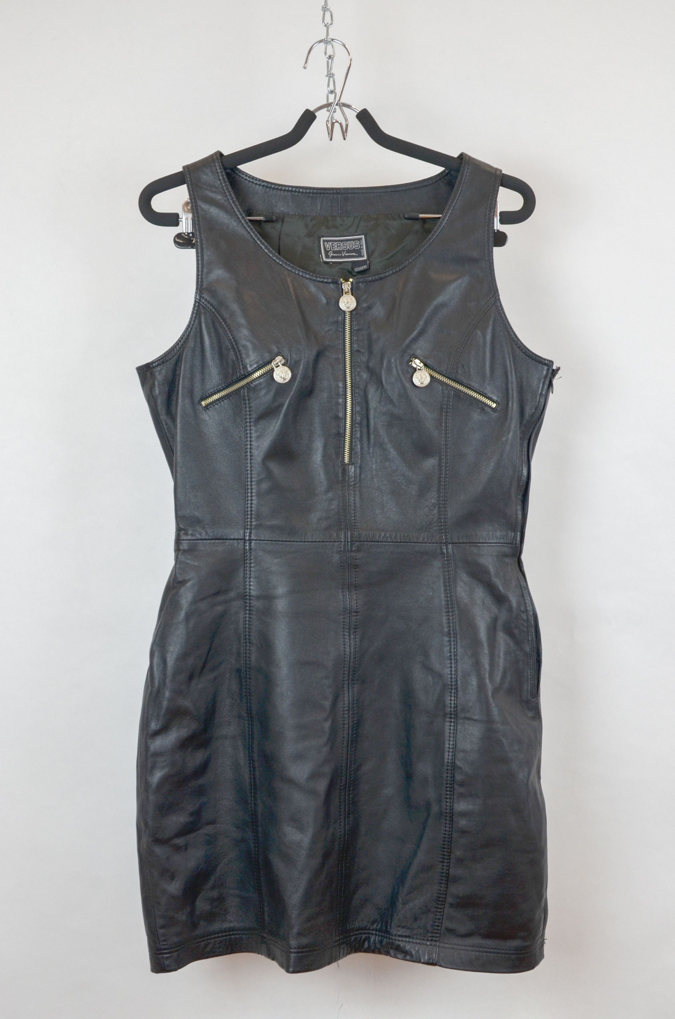 Versace  Versus Versace VERSUS VERSACE Rare Leather Mini Dress - S |  Grailed