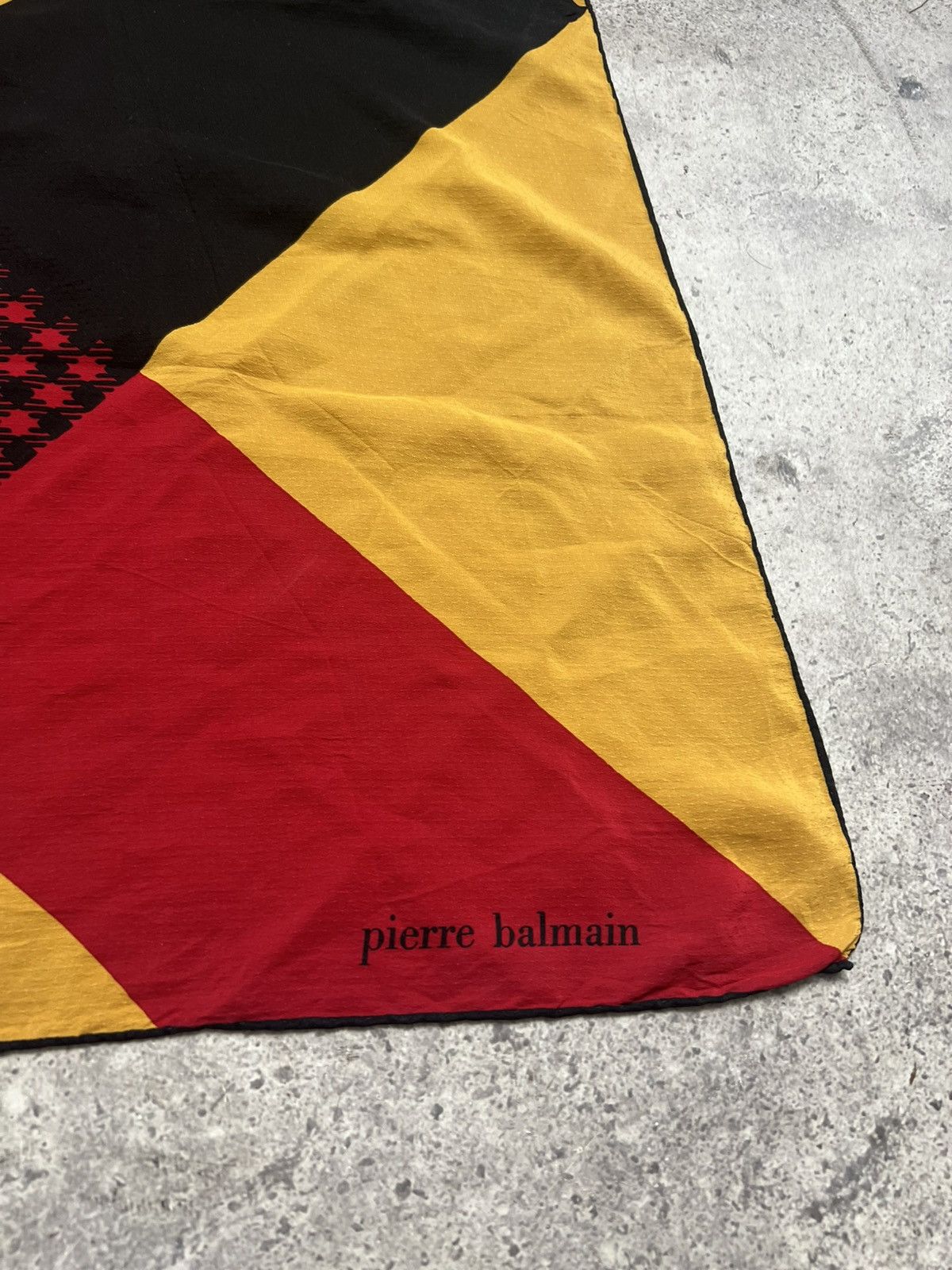 Balmain × Vintage Vintage Pierre Balmain Silk Scarf Size ONE SIZE - 2 Thumbnail