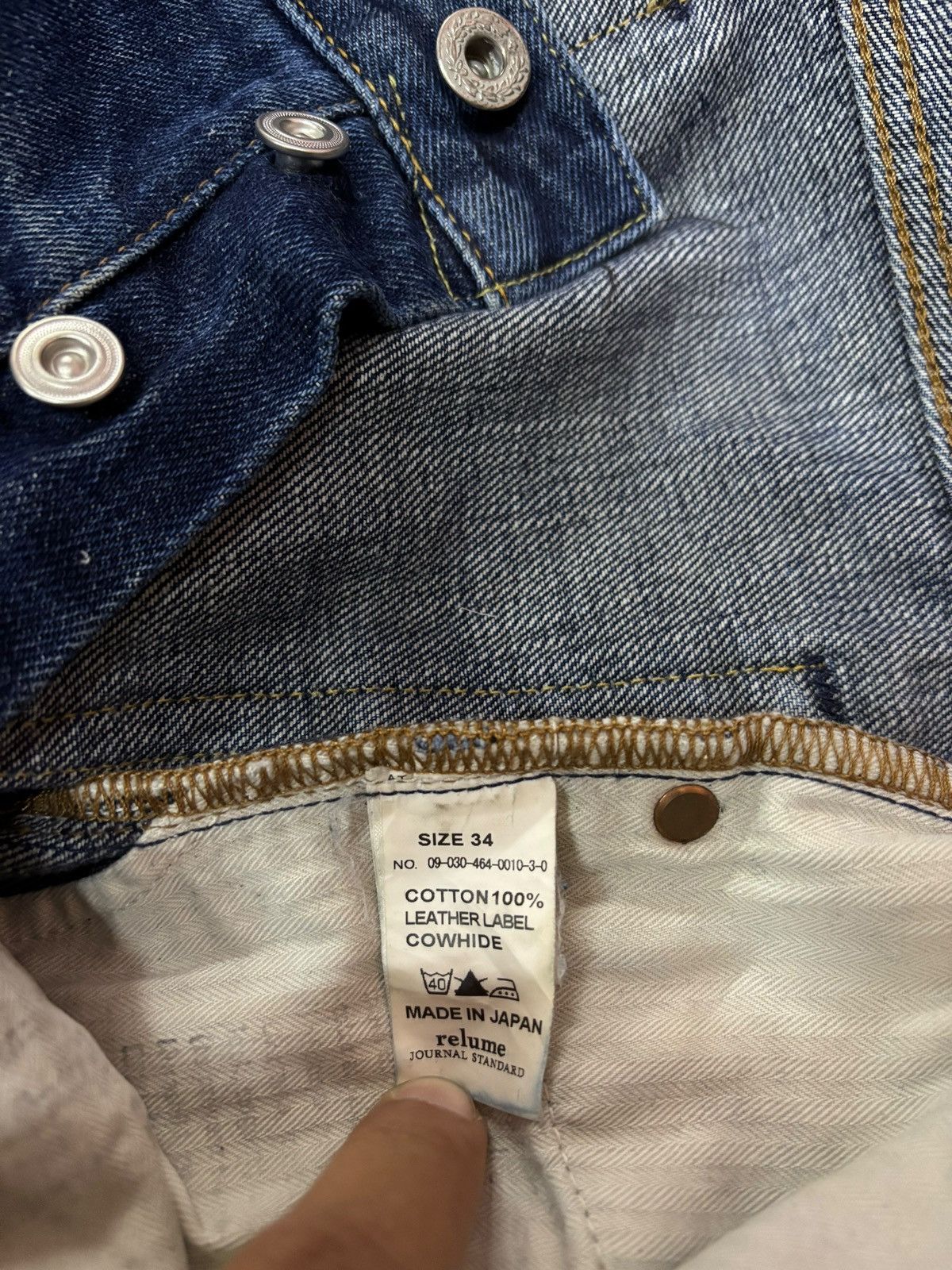 Japanese Brand × Self Edge Vintage RE Journal Standard Selvedge Distressed Jeans Size US 34 / EU 50 - 8 Thumbnail
