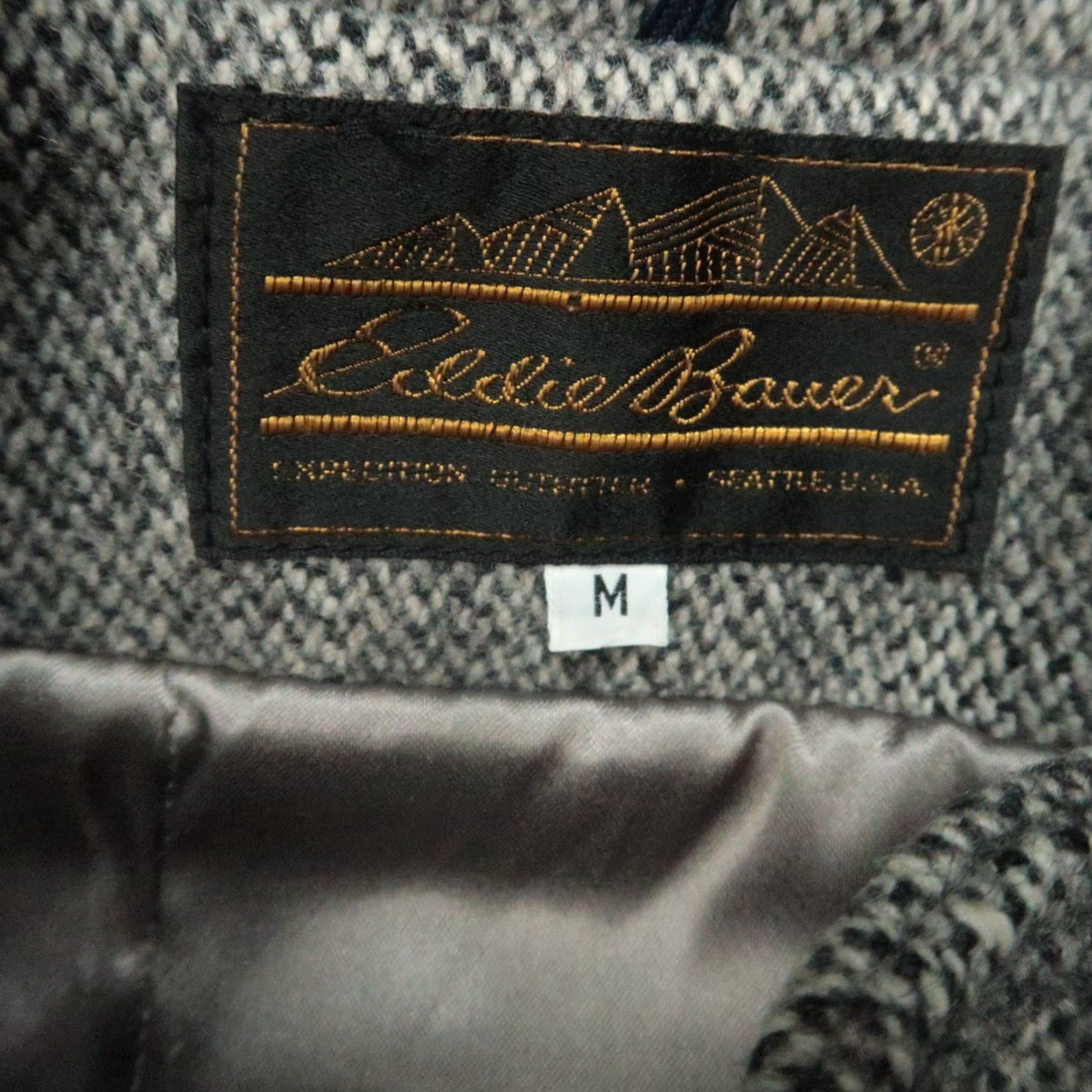 Eddie Bauer VINTAGE Eddie Bauer Jacket Mens Medium Gray Wool Full Zip Snap Thinsulate Size US M / EU 48-50 / 2 - 3 Thumbnail