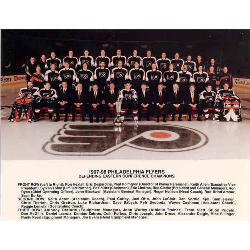 Philadelphia Flyers 90s STARTER jersey L blk 3rd hockey vtg