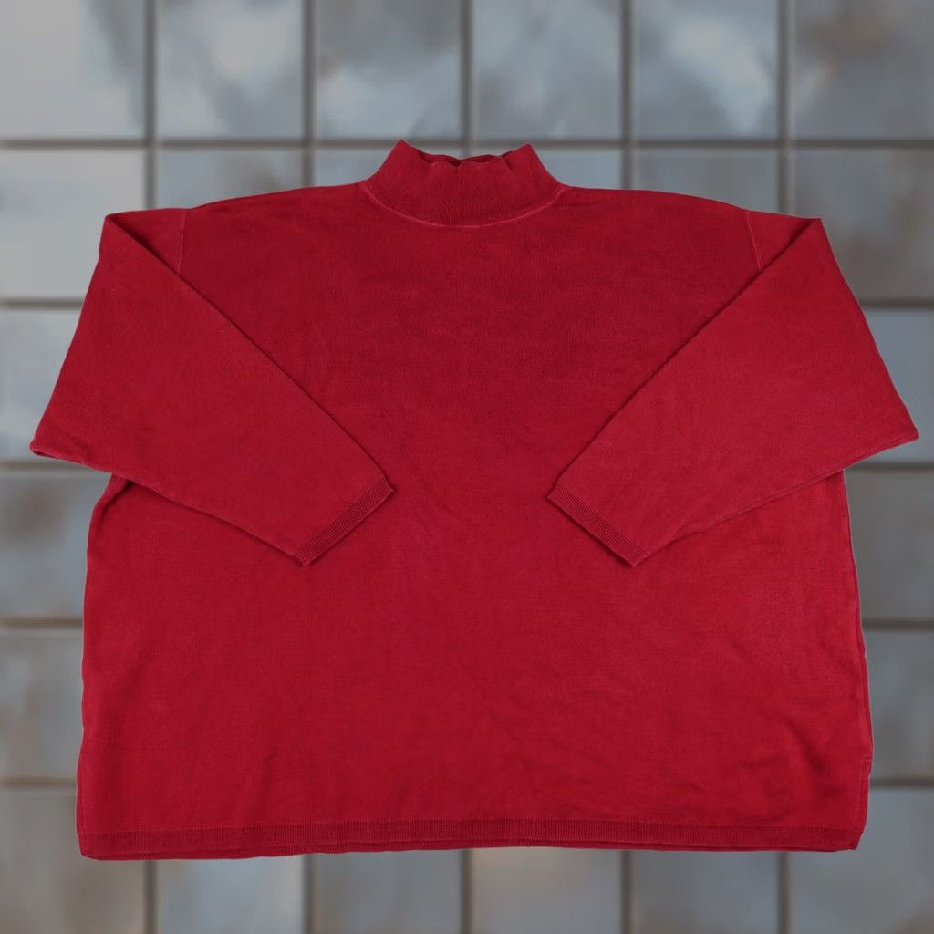 Eddie Bauer VINTAGE Eddie Bauer Sweater Womens 2XL Red Turtleneck Long Sleeve Made In USA Size XXL / US 16-18 / IT 52-54 - 1 Thumbnail