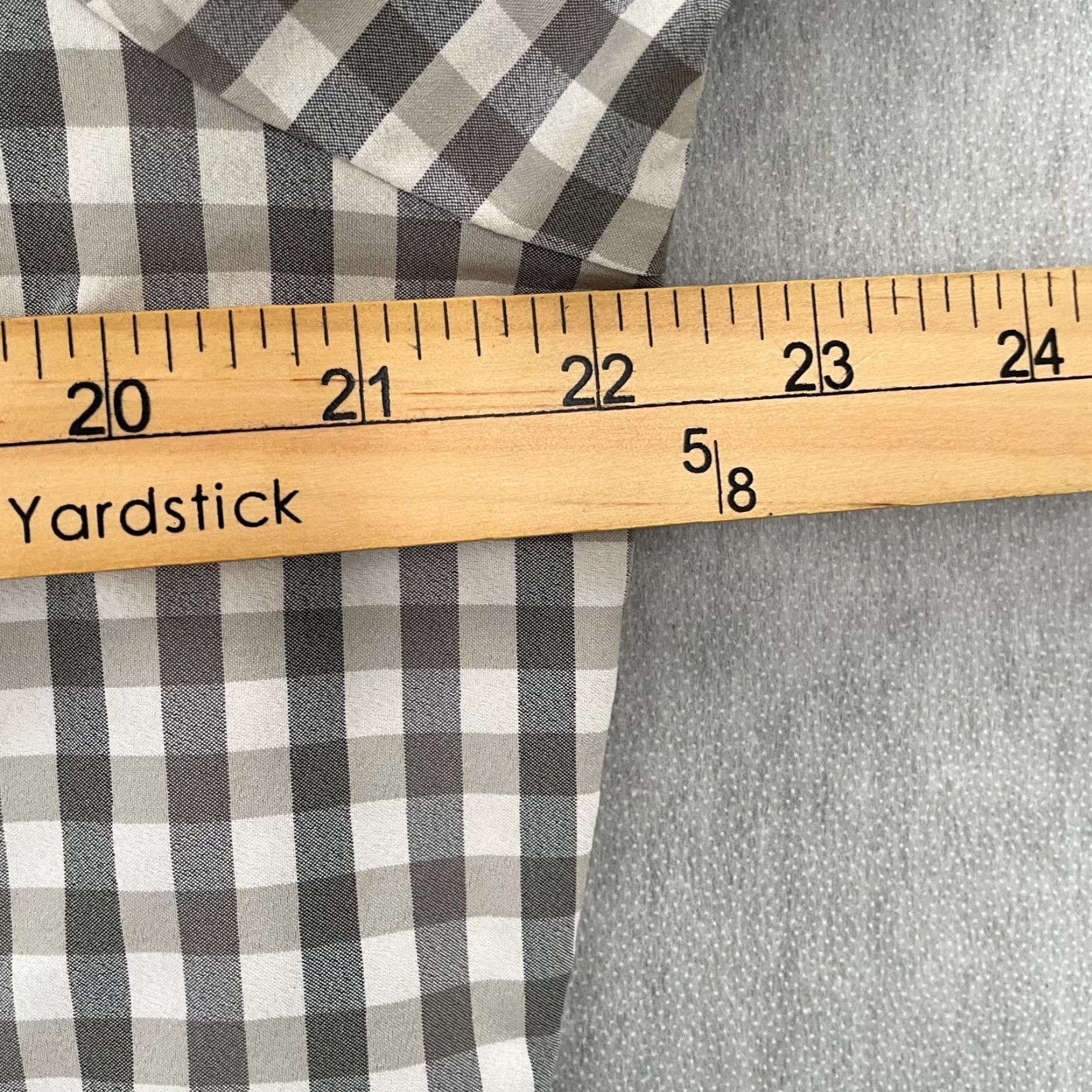 Mizzen+Main Mizzen+Main Shirt Adult Gray Button Up Performance Mens Large L Check Shirt Size US L / EU 52-54 / 3 - 7 Thumbnail