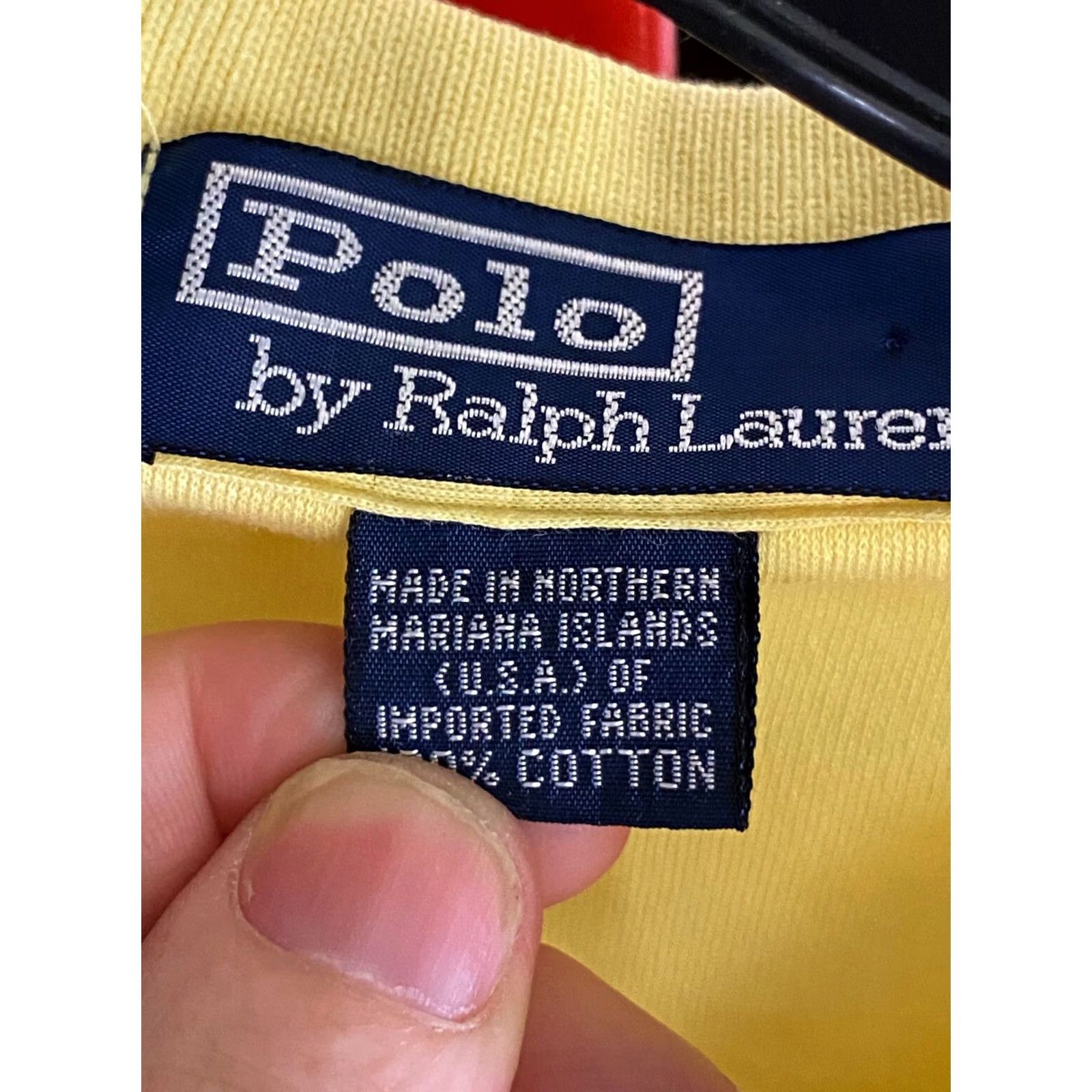 Ralph Lauren Polo Ralph Lauren Polo Shirt Large L Men Pastel Yellow Sharp Ctn POLO SHIRT L Mens Size US L / EU 52-54 / 3 - 7 Thumbnail