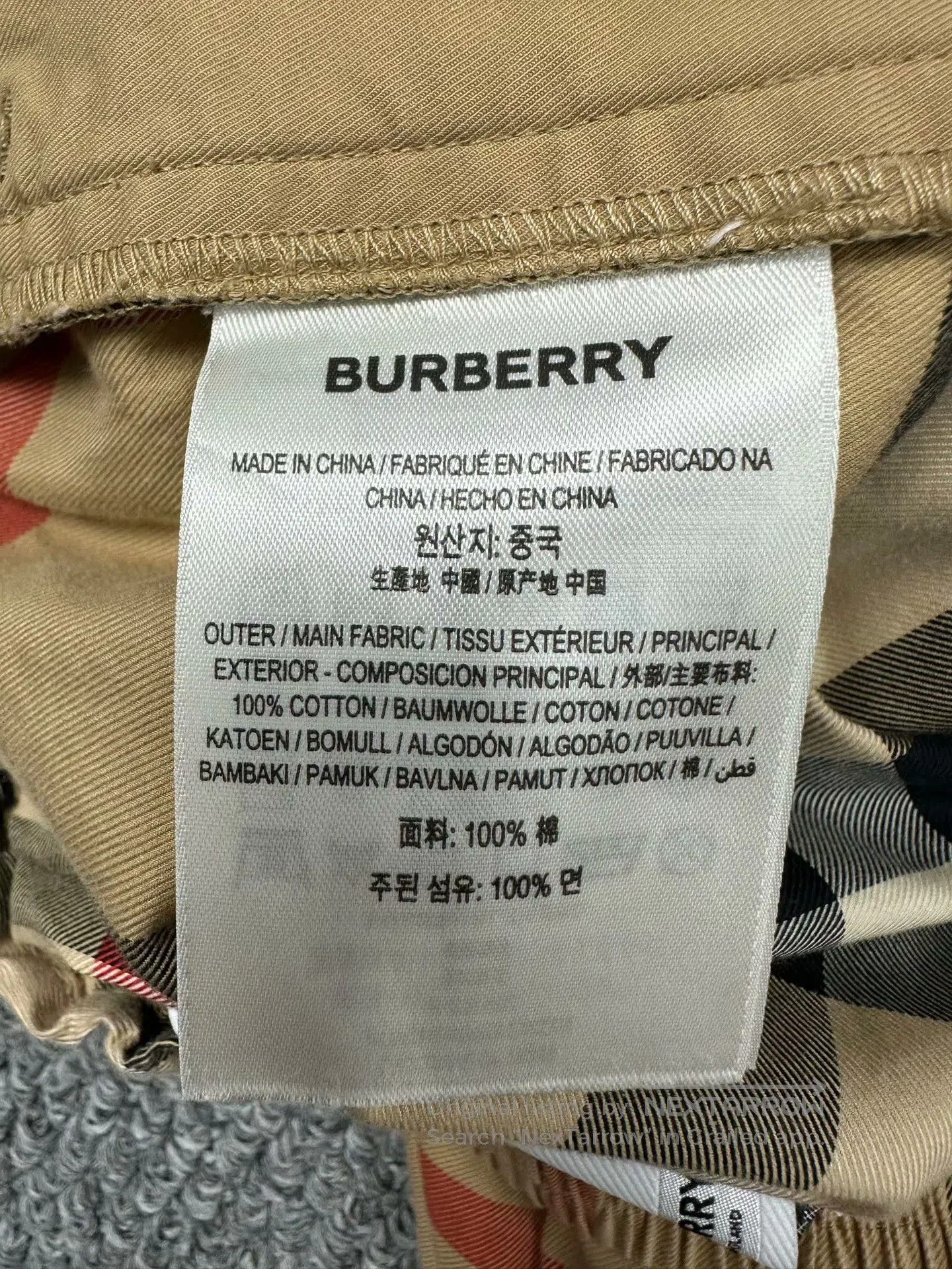 Burberry Burberry size UK2 Khaki check patterned casual trousers| Size US 27 - 4 Thumbnail