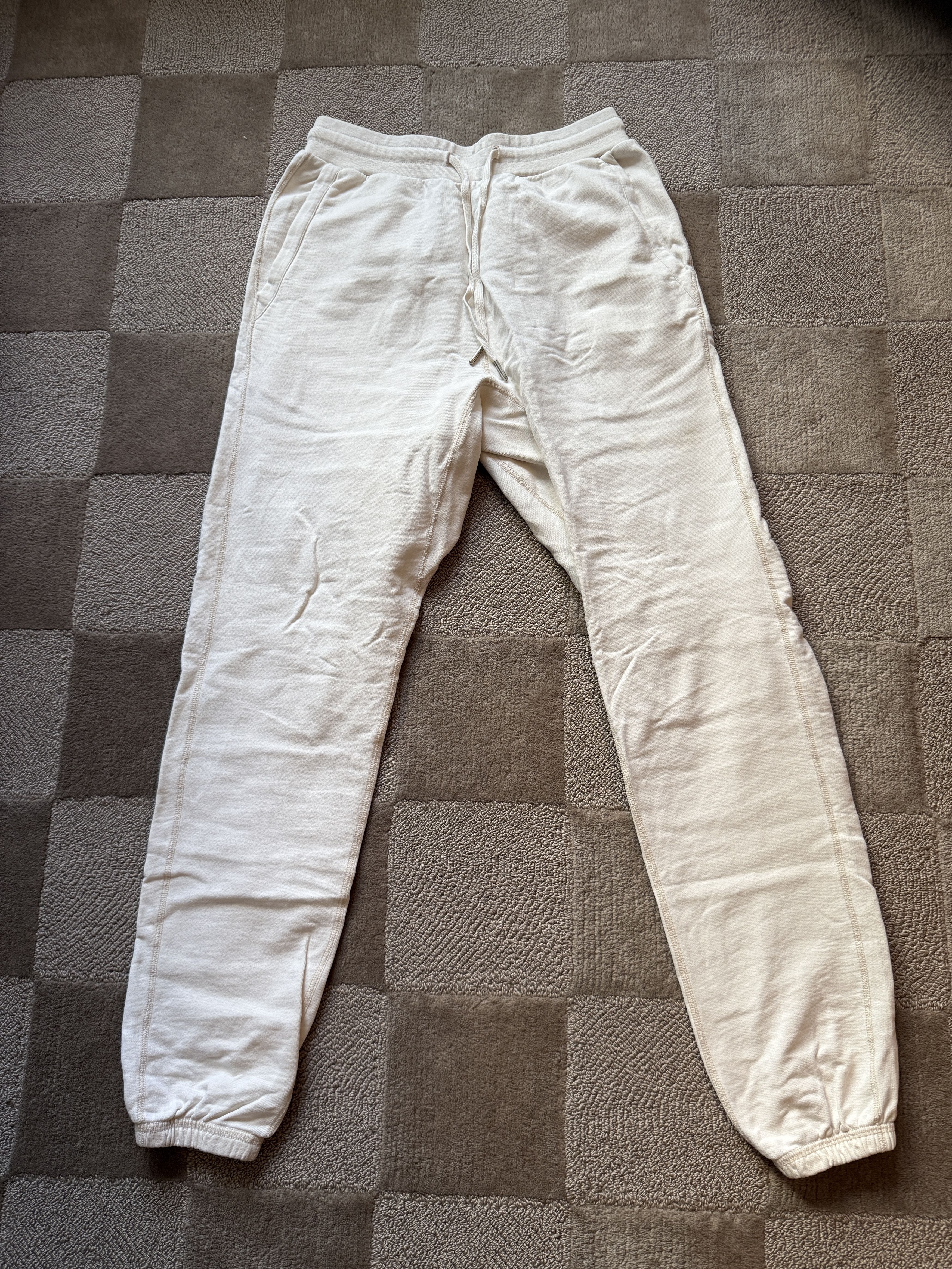 John Elliott John Elliott Ivory Sweatpants - Size 1 - Made in USA Size US 30 / EU 46 - 1 Thumbnail