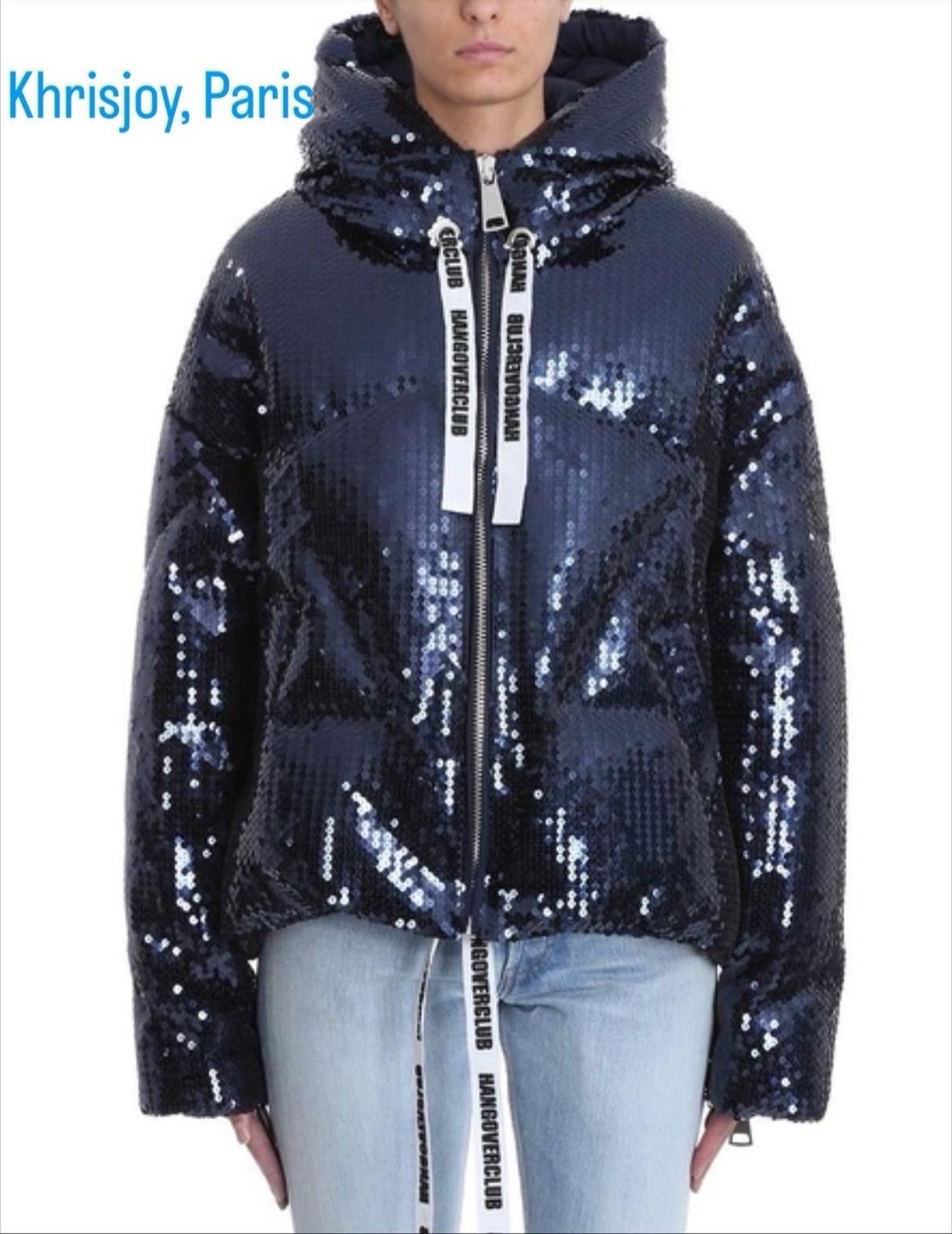 Khrisjoy KhrisJoy Puff Cloud Puffer Glitter Blue Sz 01/M/L Ret$2850 Size L / US 10 / IT 46 - 5 Thumbnail