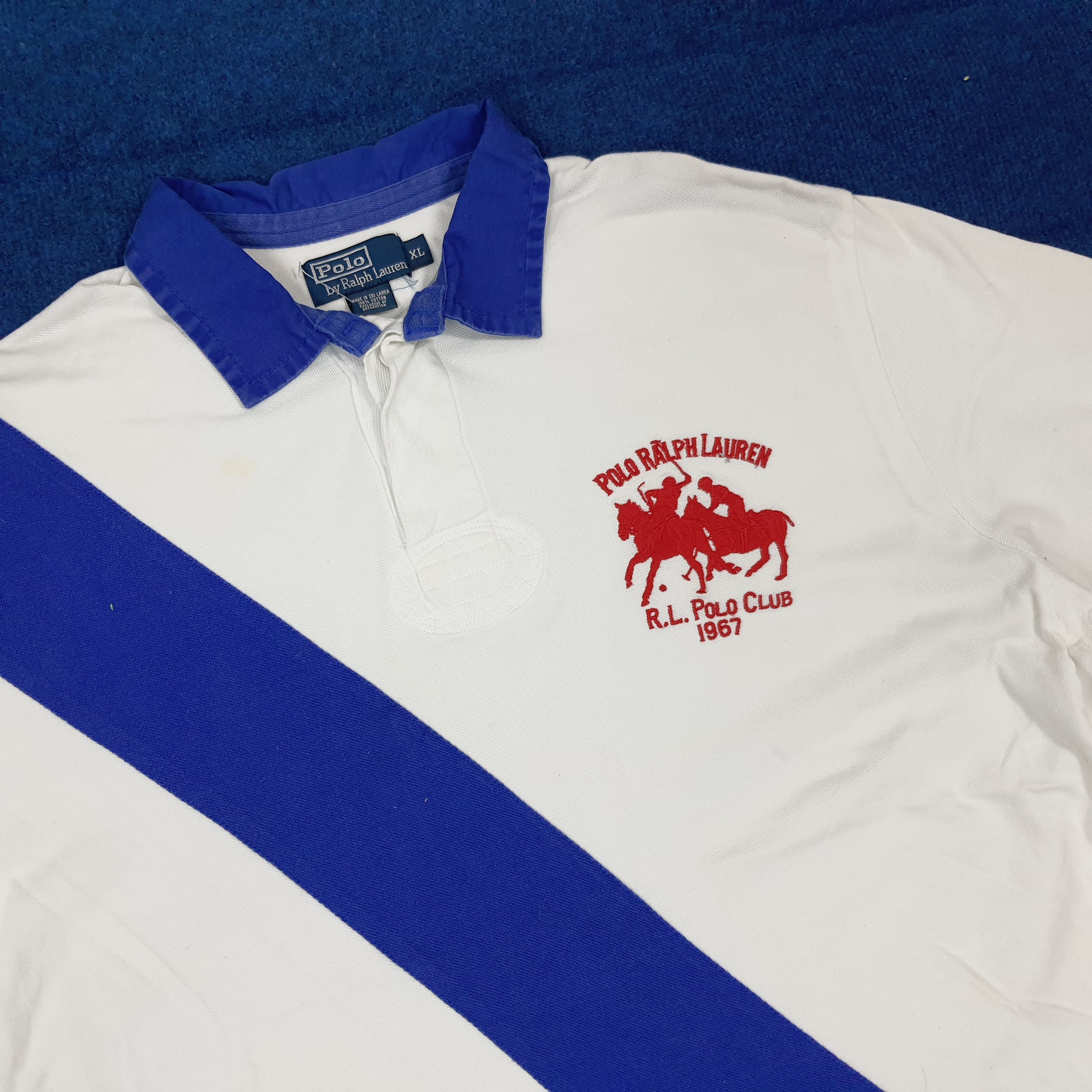 Polo Ralph Lauren Vintage Polo Ralph Lauren Double Pony Polo Shirt C276N41 Size US XXL / EU 58 / 5 - 2 Thumbnail