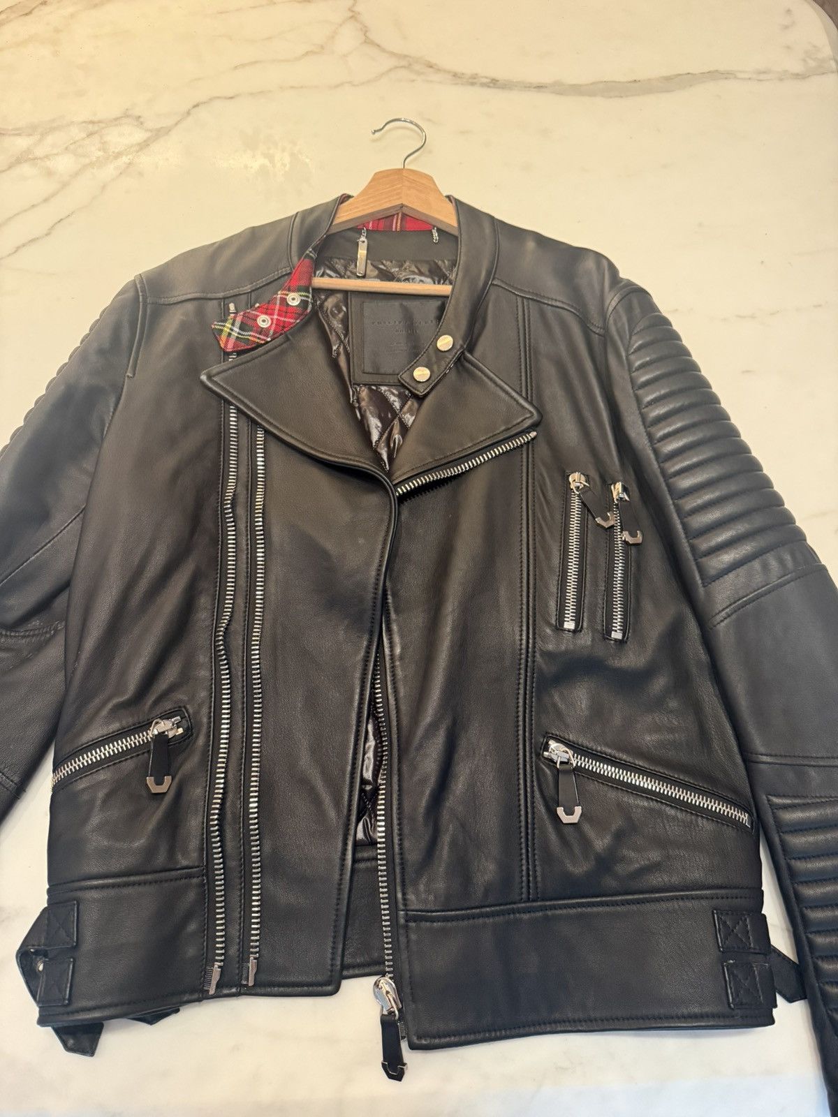 Philipp Plein Leather Phillip Plein Jacket Size US L / EU 52-54 / 3 - 14 Thumbnail