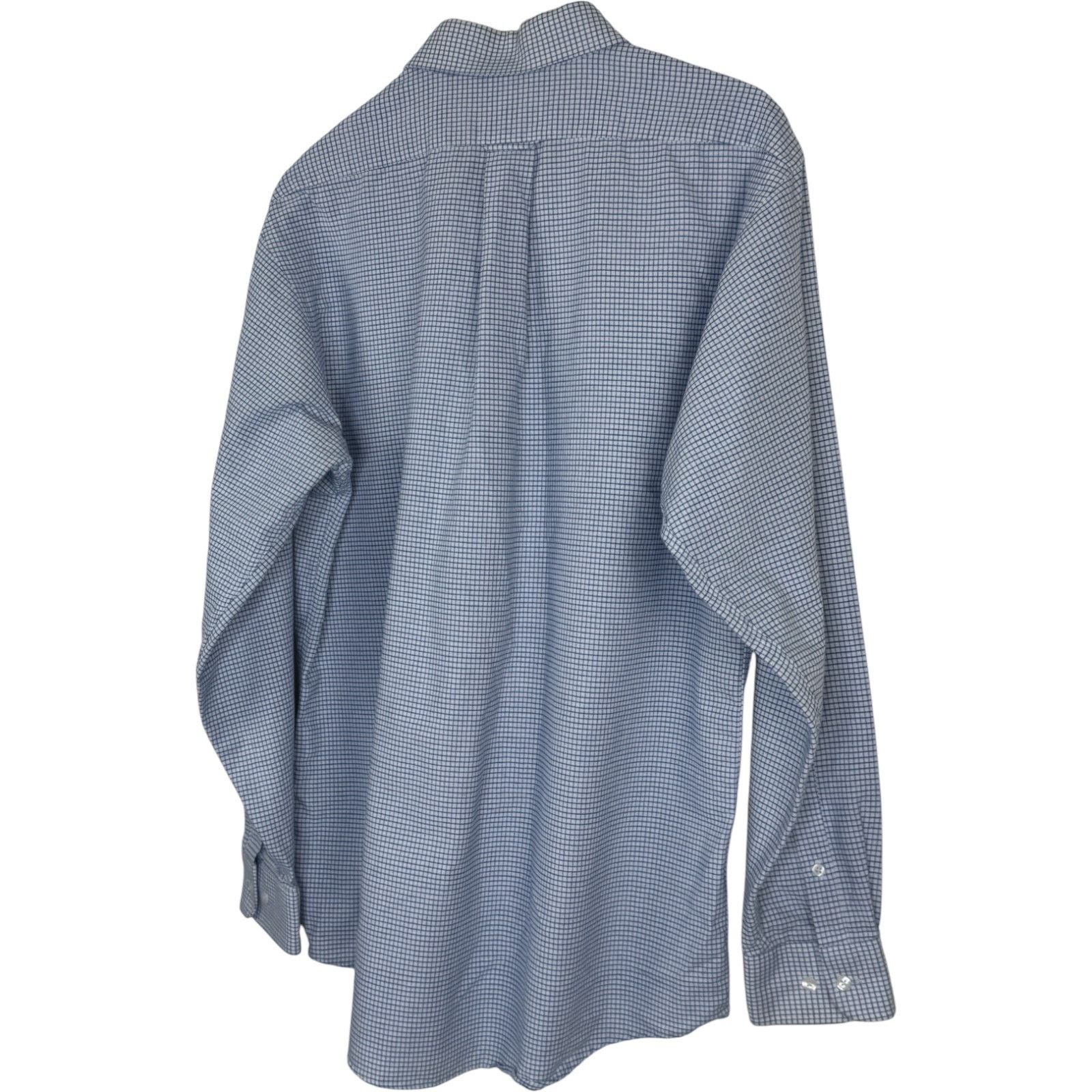 Other Claybrooke Wrinkle Free Button Up Shirt 16 34/35 Blue Check Size US L / EU 52-54 / 3 - 4 Thumbnail