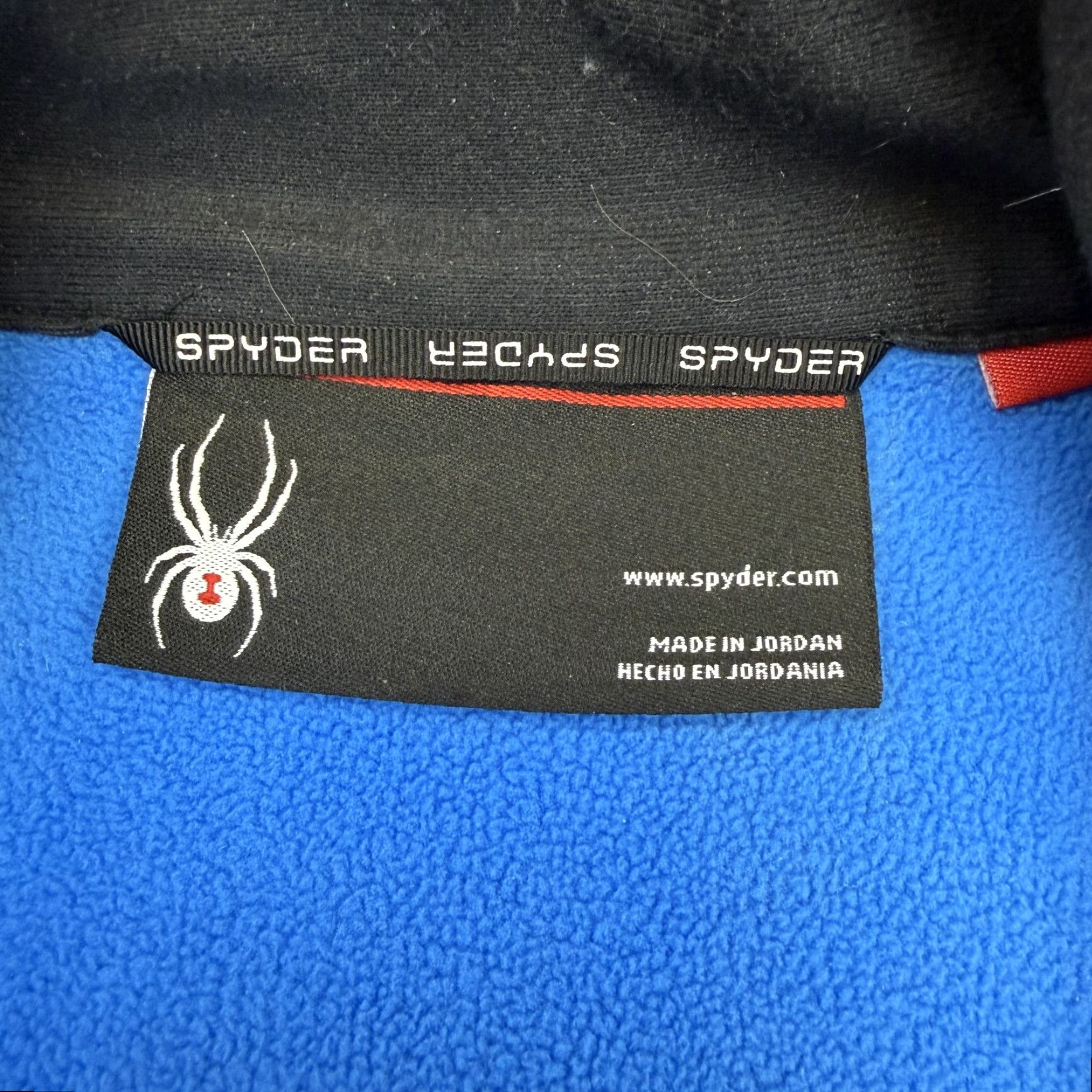Spyder Spyder Pullover Mens L Colorblock 1/4 Zip Fleece Mock Neck Top Blue Size US L / EU 52-54 / 3 - 3 Thumbnail