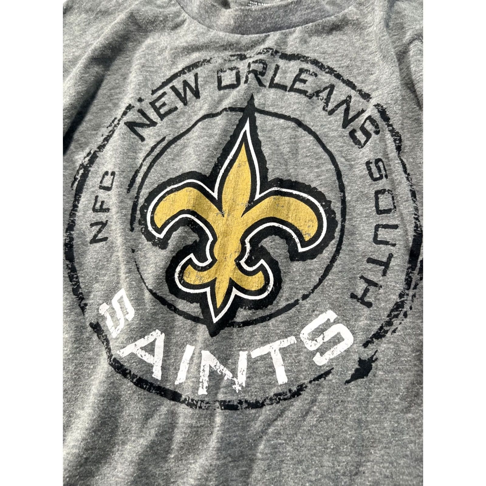 NFL NFL New Orleans Saints Long Sleeve T-Shirt Men’s L Gray Black Team Apparel Size US L / EU 52-54 / 3 - 3 Thumbnail