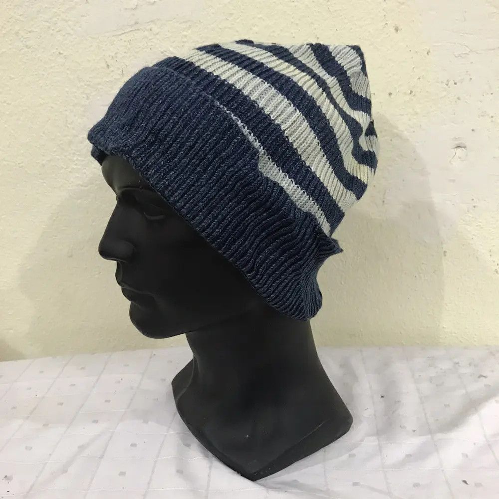 Japanese Brand × Vintage Japanese Brand Beams Stripe Design Beanie Hat Size ONE SIZE - 2 Thumbnail