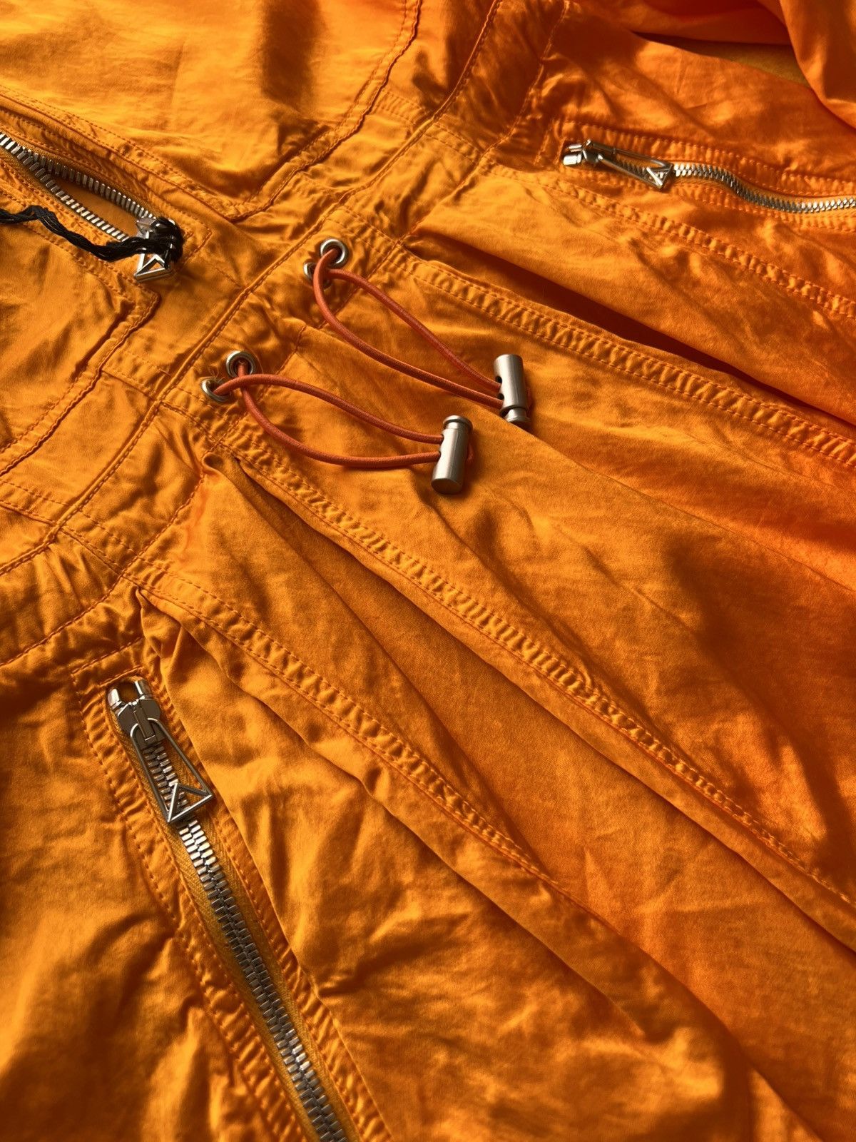 Bottega Veneta XS -S Bottega Veneta Fluid Satin Parka Dress Orange 36 shirt Size XS / US 0-2 / IT 36-38 - 9 Thumbnail