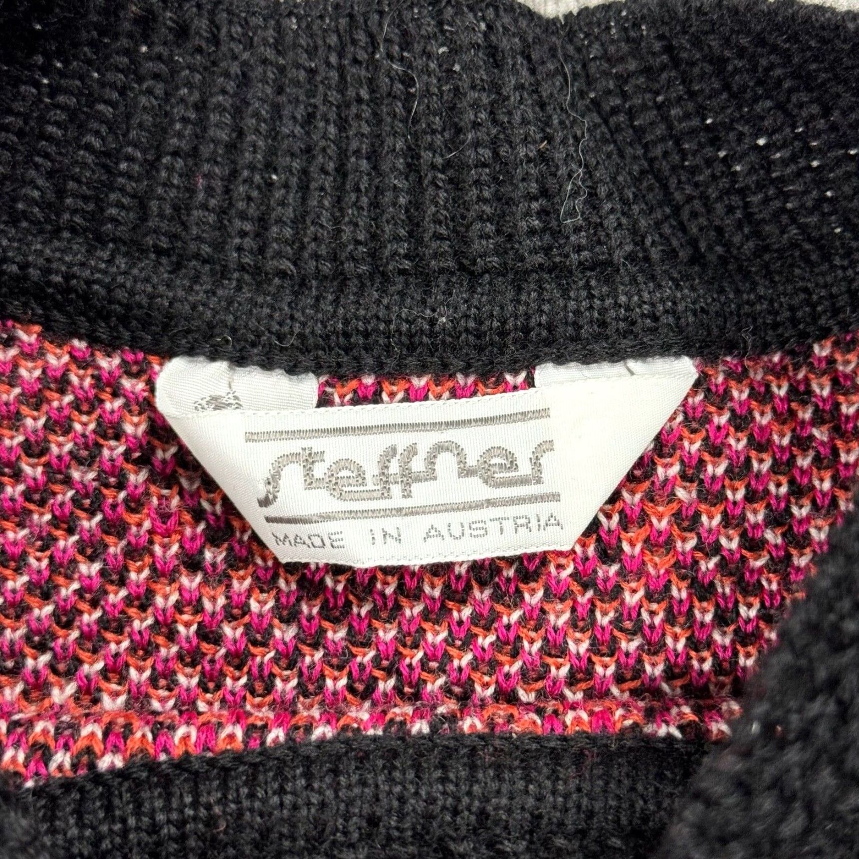 Vintage VINTAGE STEFFNER Wool Ski Sweater Shirt Mens Medium 52 Black Fair Isle 80s Ski Theme Vintage 80s Mens Size US M / EU 48-50 / 2 - 5 Thumbnail