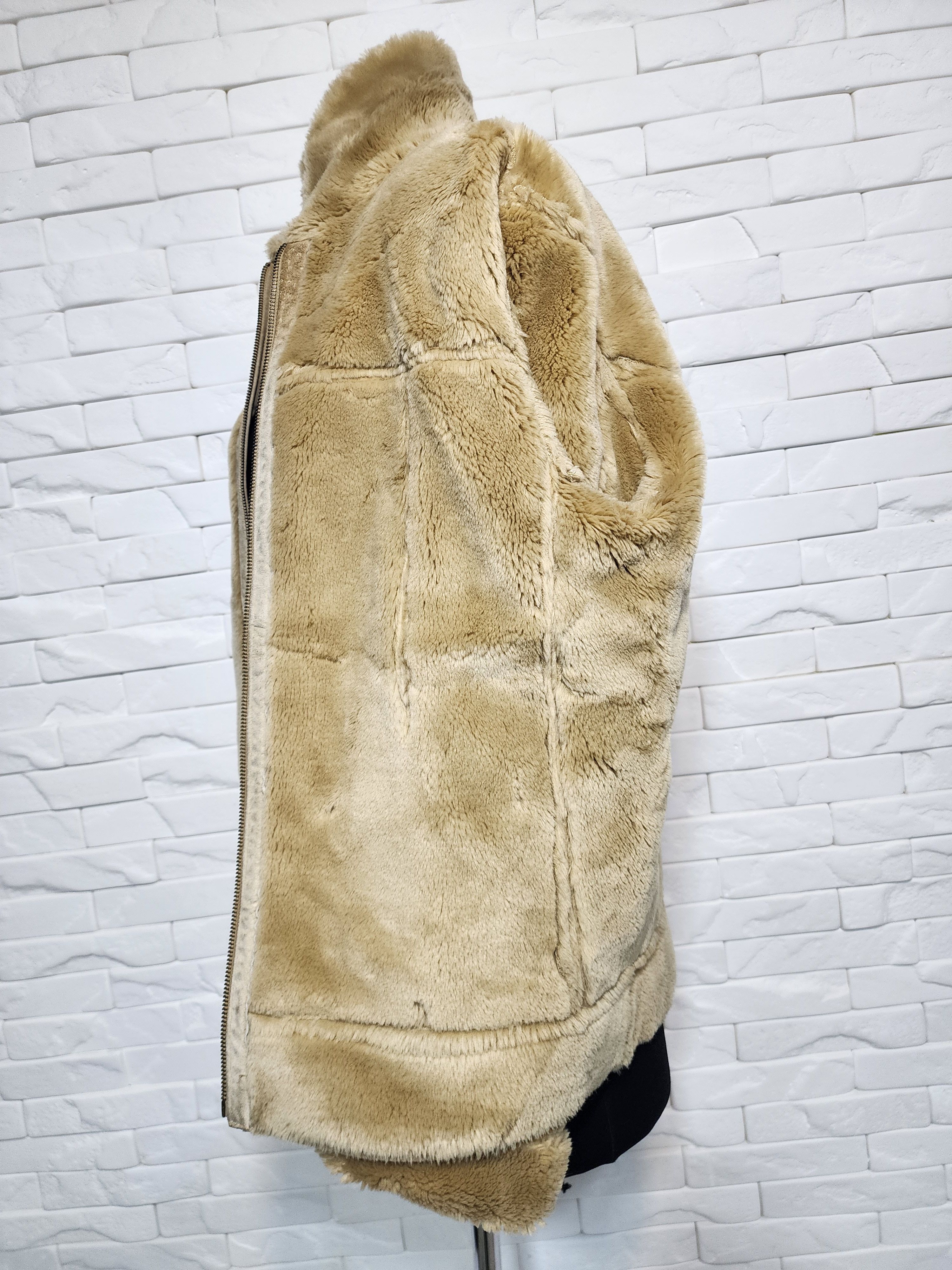Genuine Leather Men's Suede Style Jacket: Faux Fur Insulation, Metal Zipper Size US M / EU 48-50 / 2 - 10 Thumbnail