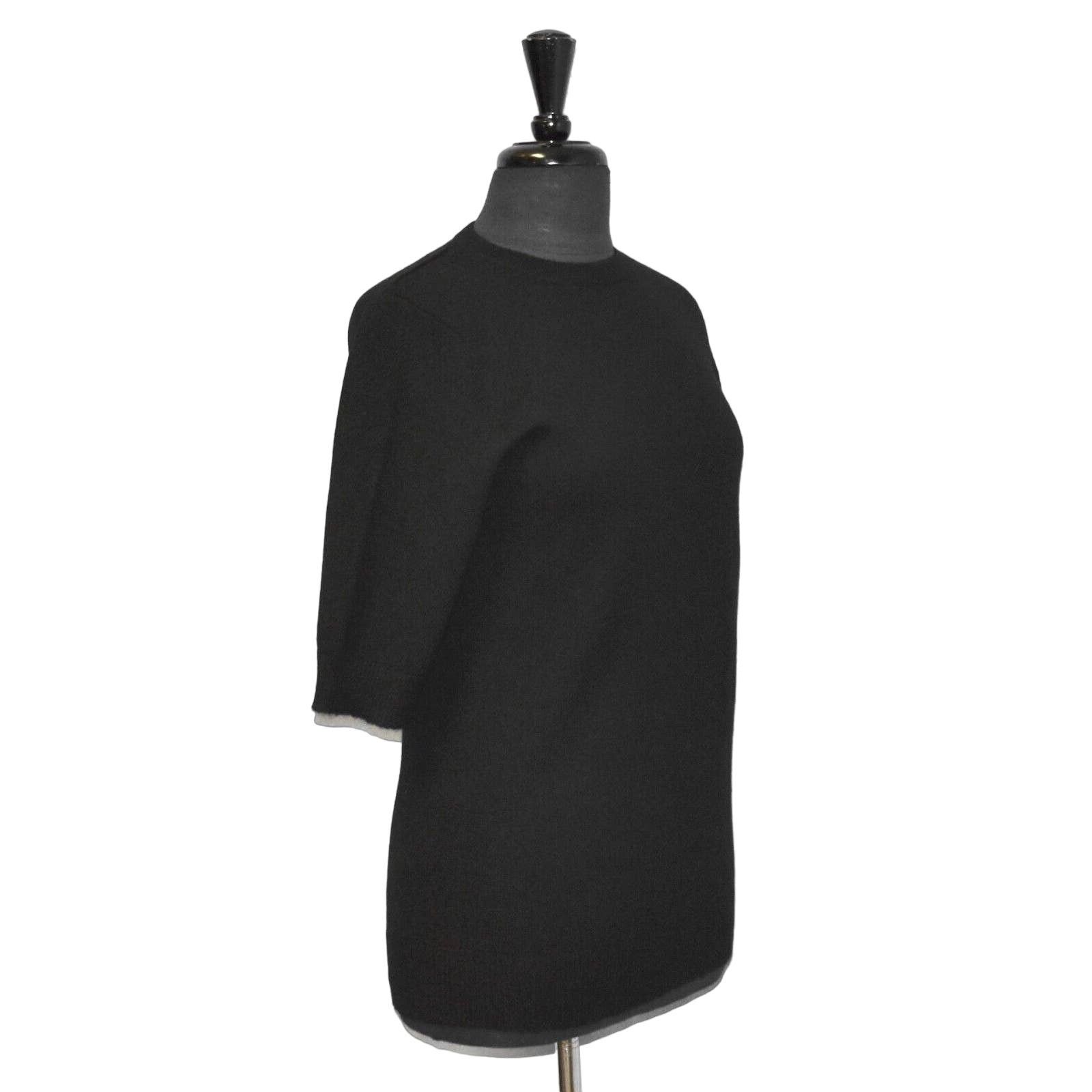 Vince VINCE Black Cashmere 3/4 Sleeve Crew Neck Sweater Size XS Size XS / US 0-2 / IT 36-38 - 3 Thumbnail
