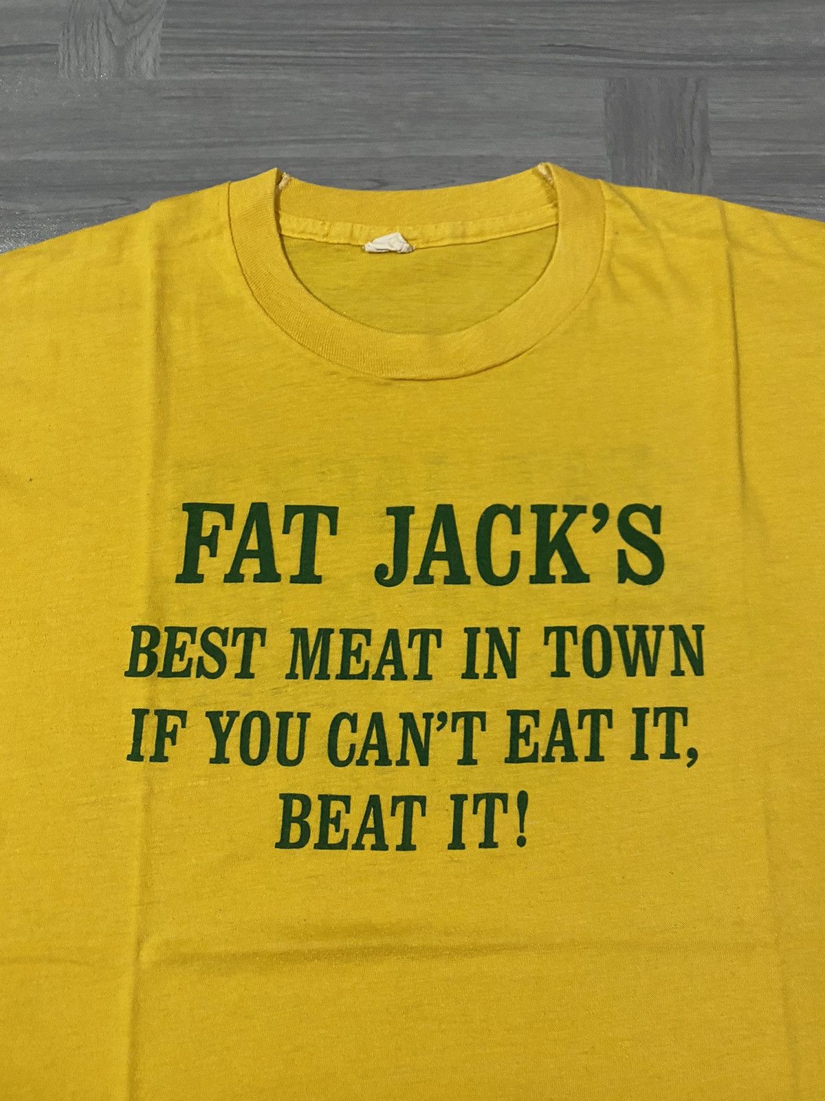Other Vintage 80s Funny Fat Jacks Best Meat in Town Comedy Shirt Size US M / EU 48-50 / 2 - 4 Thumbnail