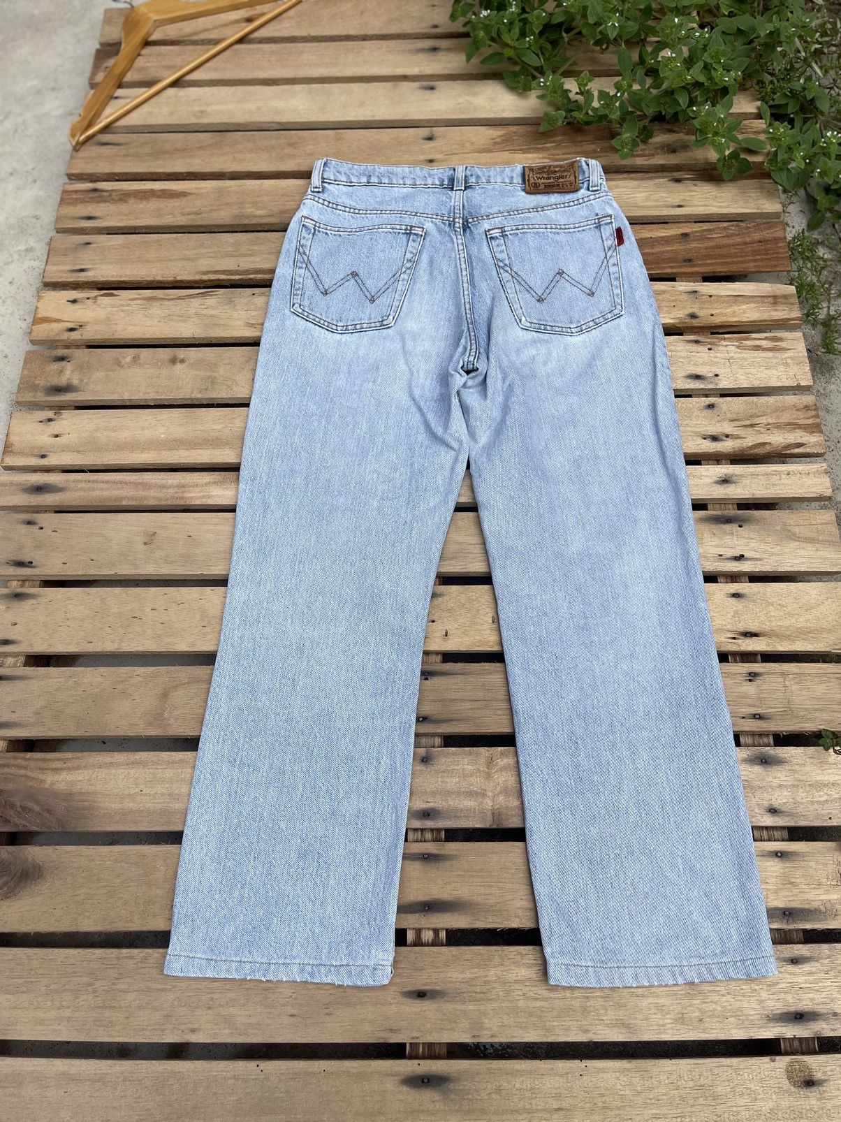 Vintage 90s Wrangler Distressed Faded Denim Jeans Size US 31 - 2 Thumbnail