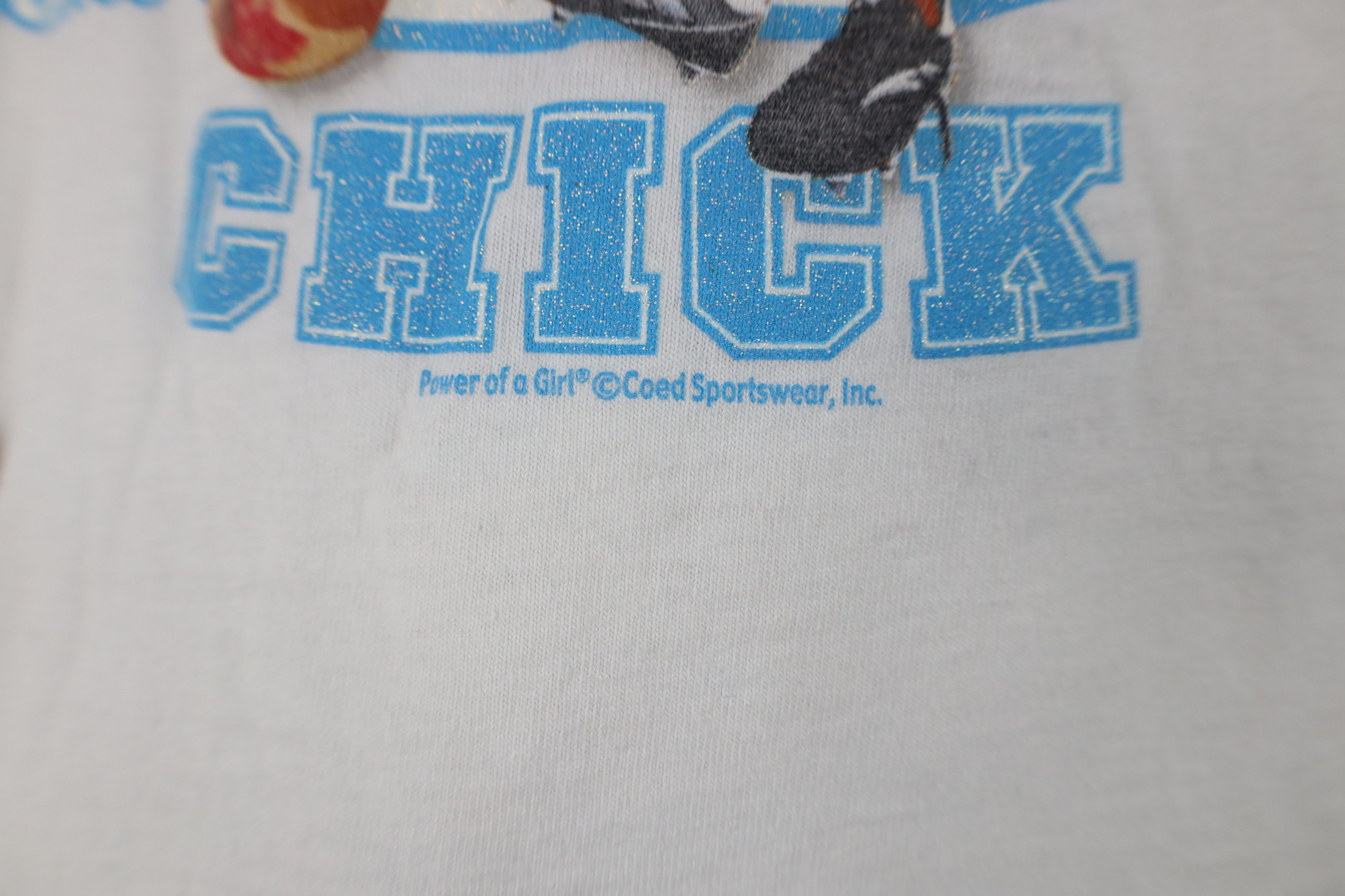 Vintage Vintage 90s Field Hockey Chick Short Sleeve T-Shirt Size M / US 6-8 / IT 42-44 - 5 Thumbnail