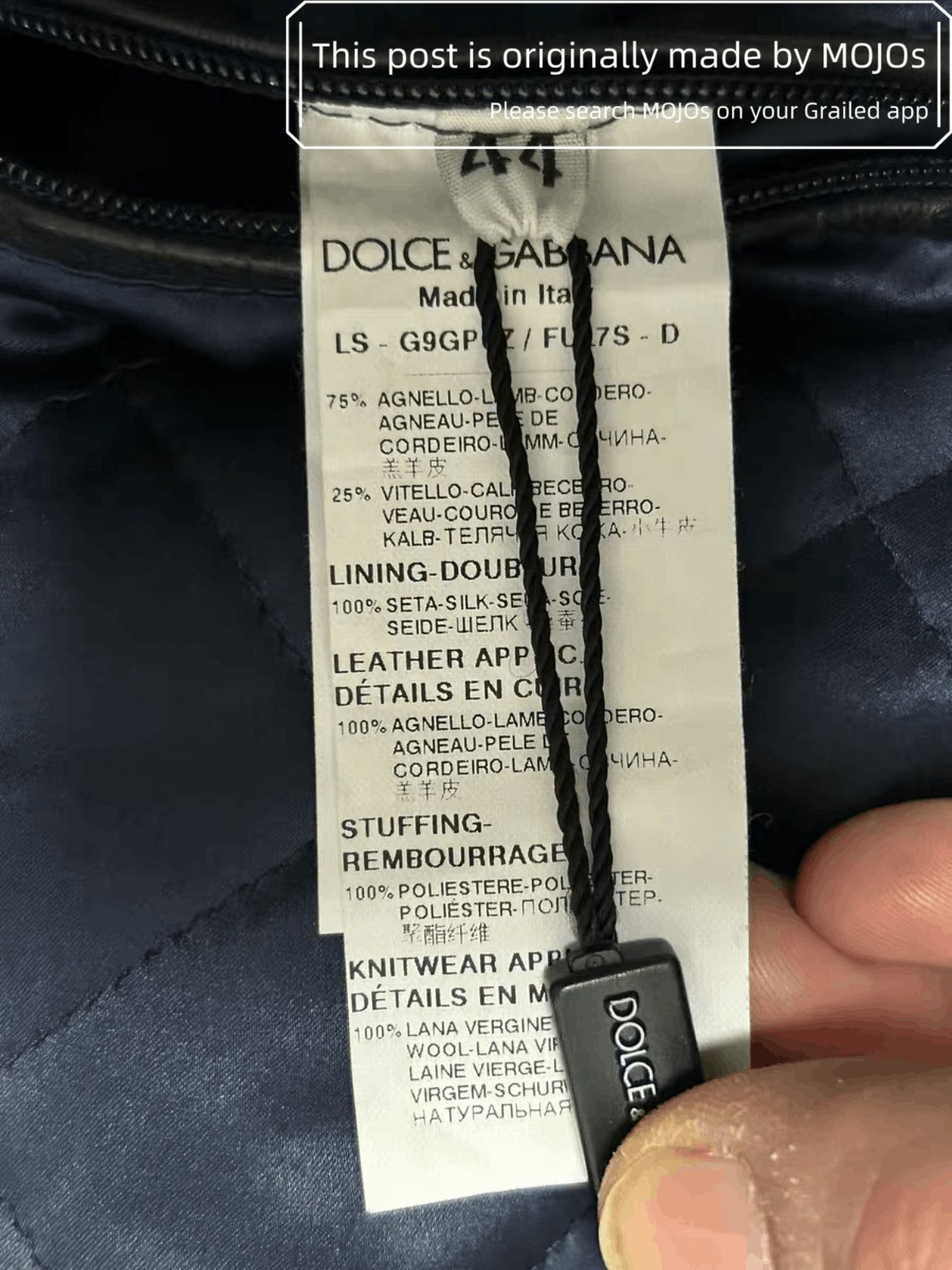 Dolce & Gabbana Sz 44 Dolce & Gbbana 31 Flowers Leather Jacket mojos1447 Size US S / EU 44-46 / 1 - 9 Thumbnail