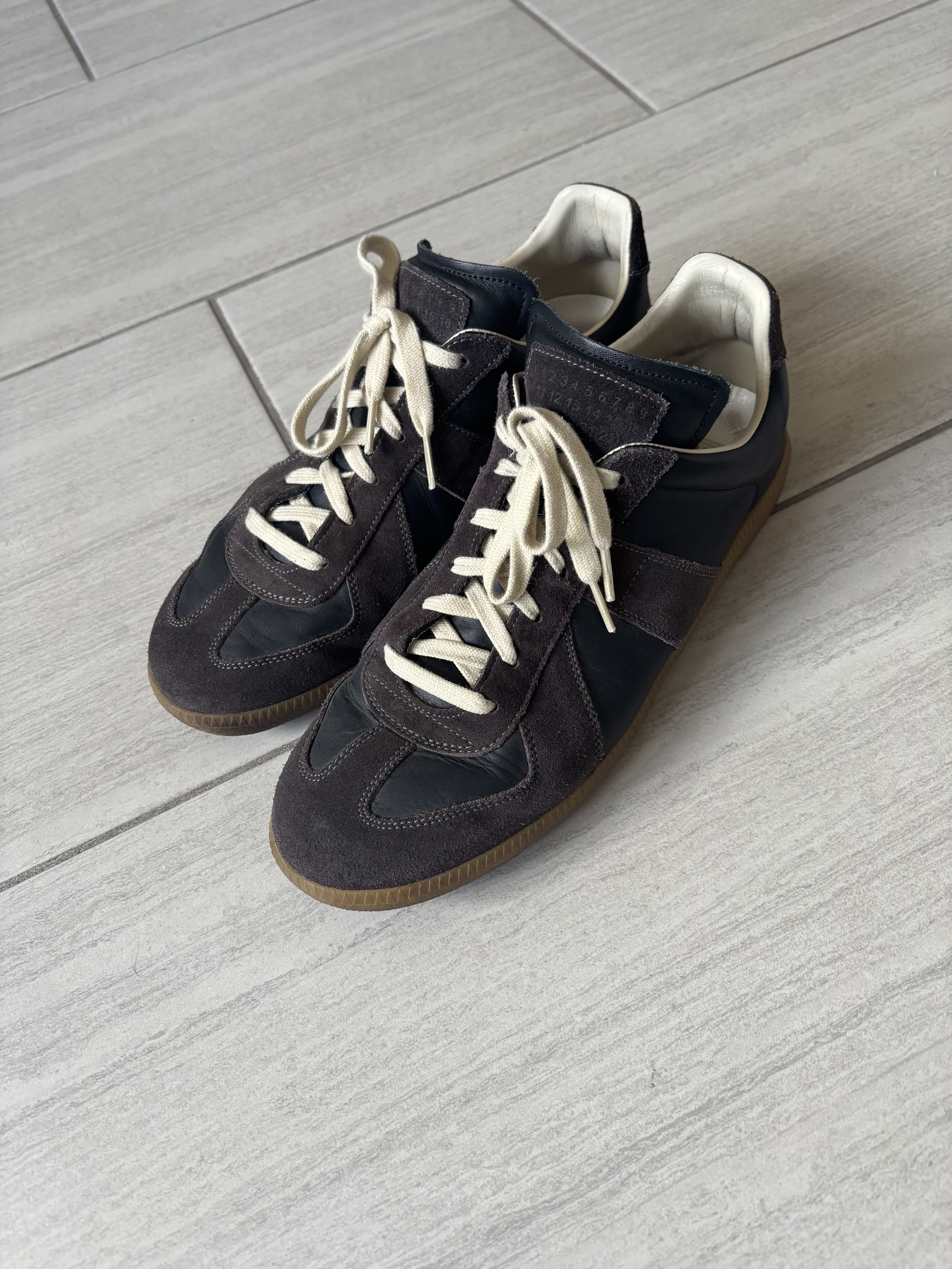 Maison Margiela MMM Margiela Black German Army Trainers 43