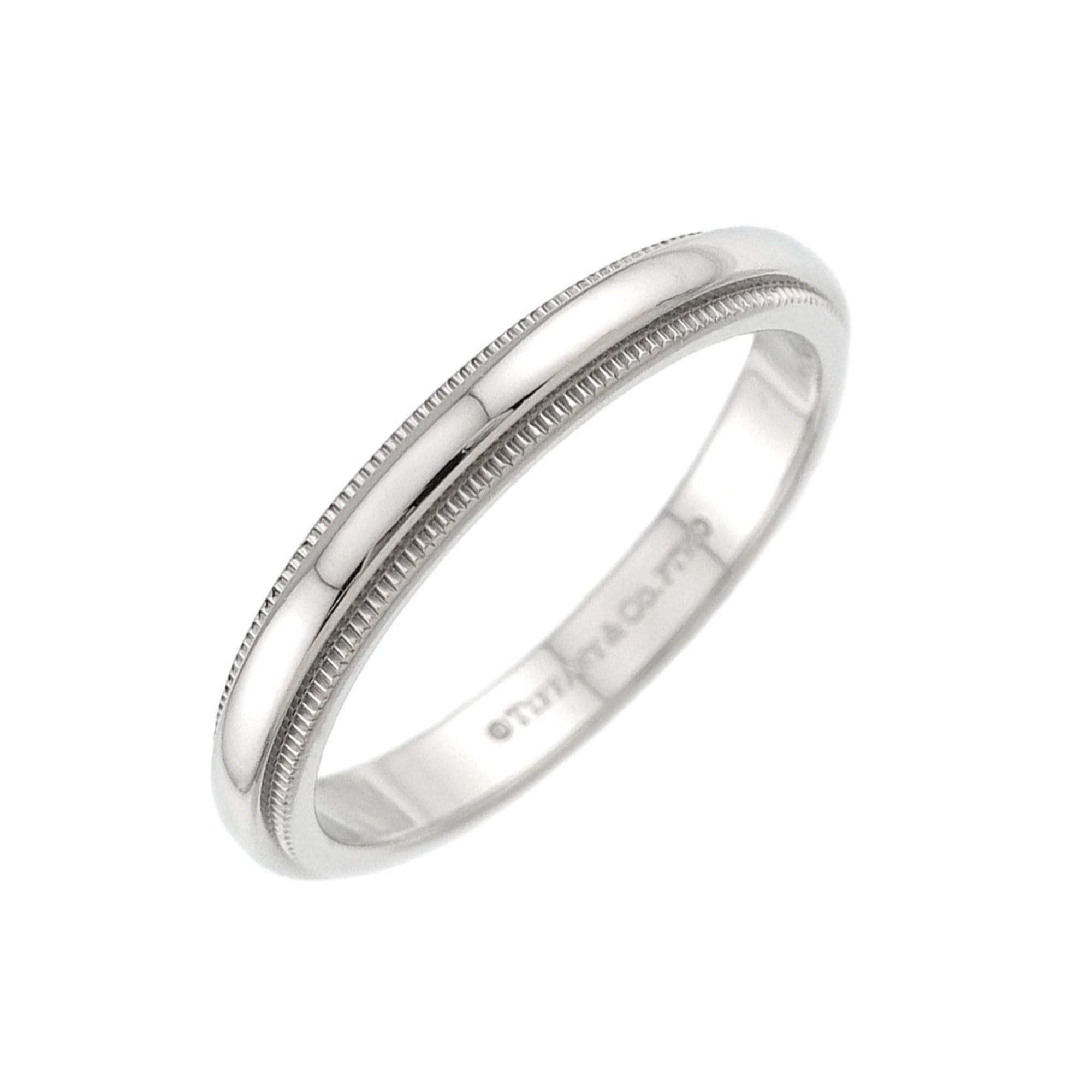 Tiffany & Co. Tiffany & Co. Milgrain 1 Ring, 3mm wide, Platinum, Together Ring Size ONE SIZE - 1 Thumbnail