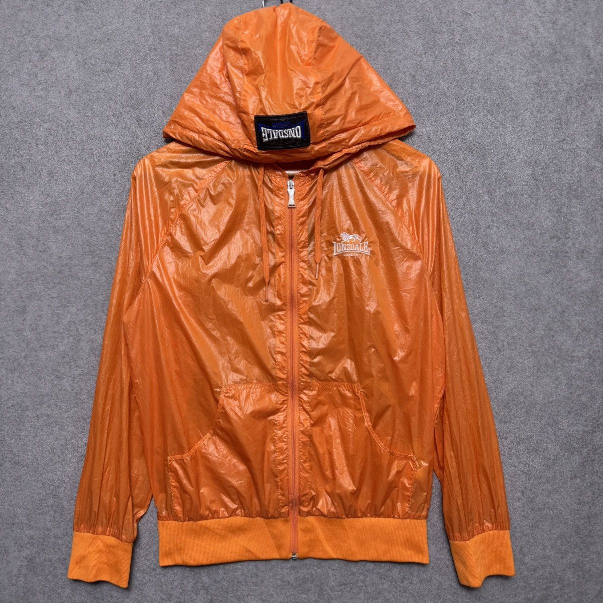 Lonsdale × Vintage Lonsdale Semi Transparent Sheer Windbreaker Hooded Jacket Size US M / EU 48-50 / 2 - 1 Thumbnail