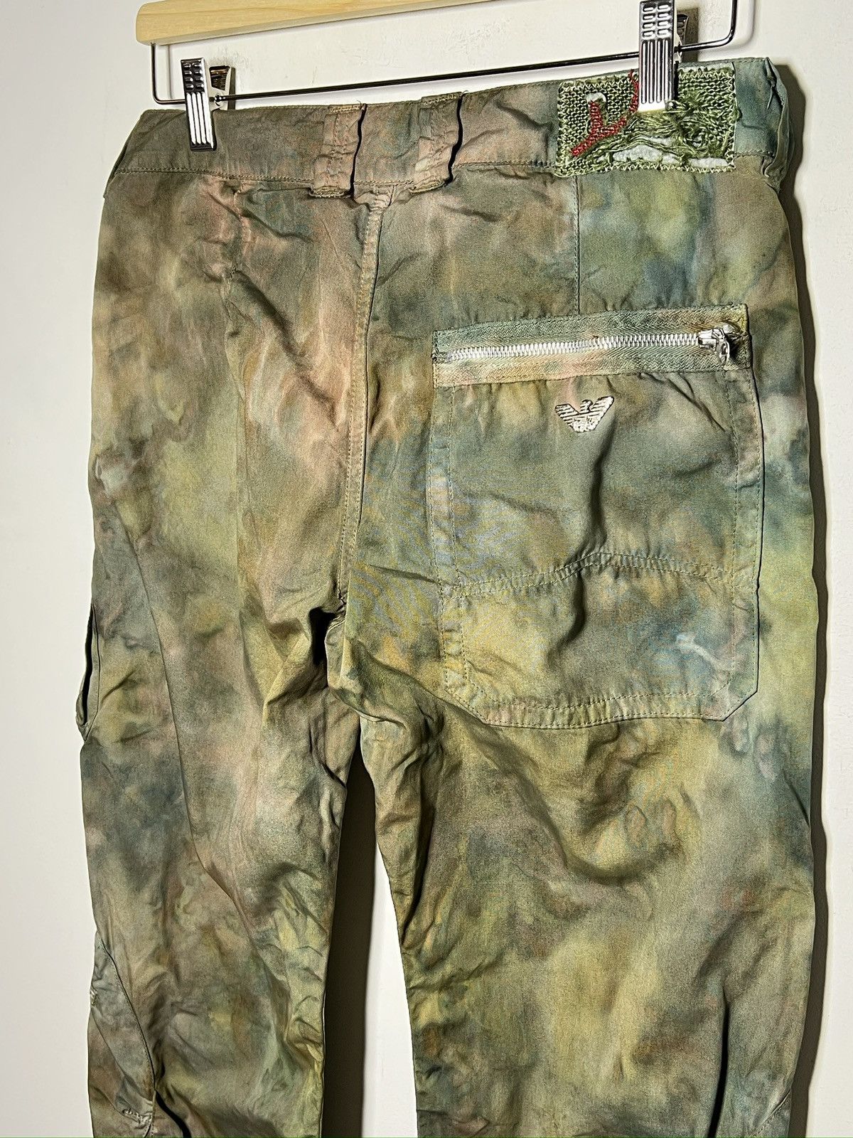 Giorgio Armani giorgio armani tie dye cargo camo multipocket army pants Size US 32 / EU 48 - 9 Thumbnail
