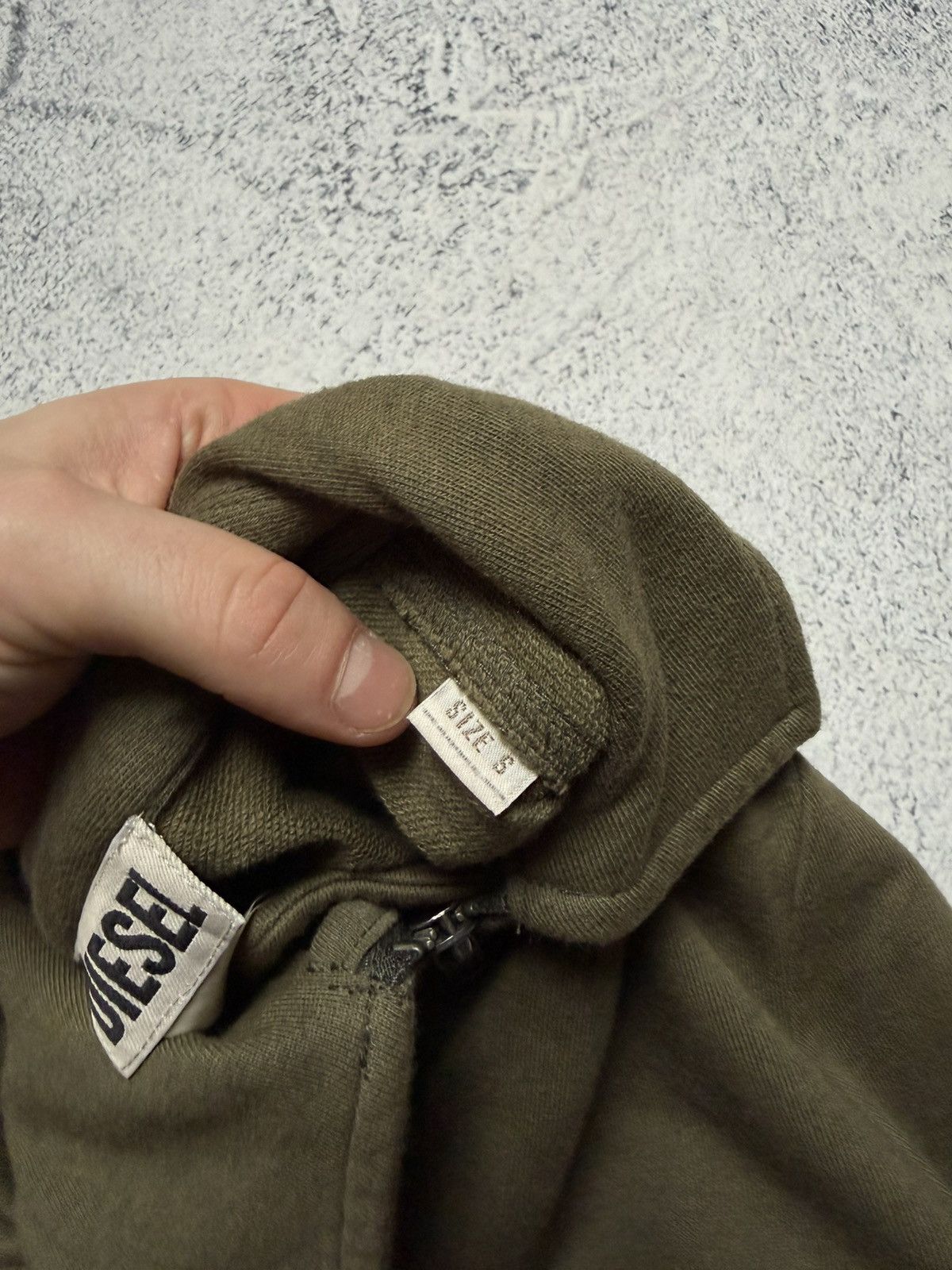 Diesel Archive 90/00s Diesel Cropped Military Green Jacket Y2K RARE Size S / US 4 / IT 40 - 7 Thumbnail