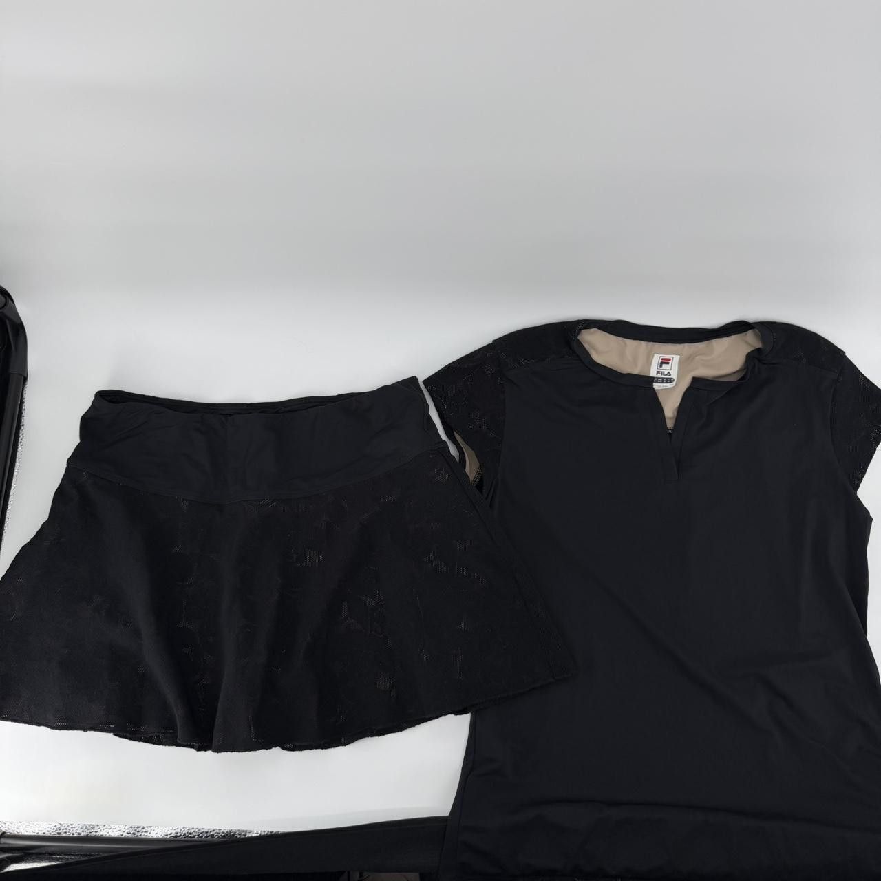 Fila Fila Black Tennis Skort & Top Matching Set M Built-in Shorts Size 32" / US 10 / IT 46 - 1 Thumbnail
