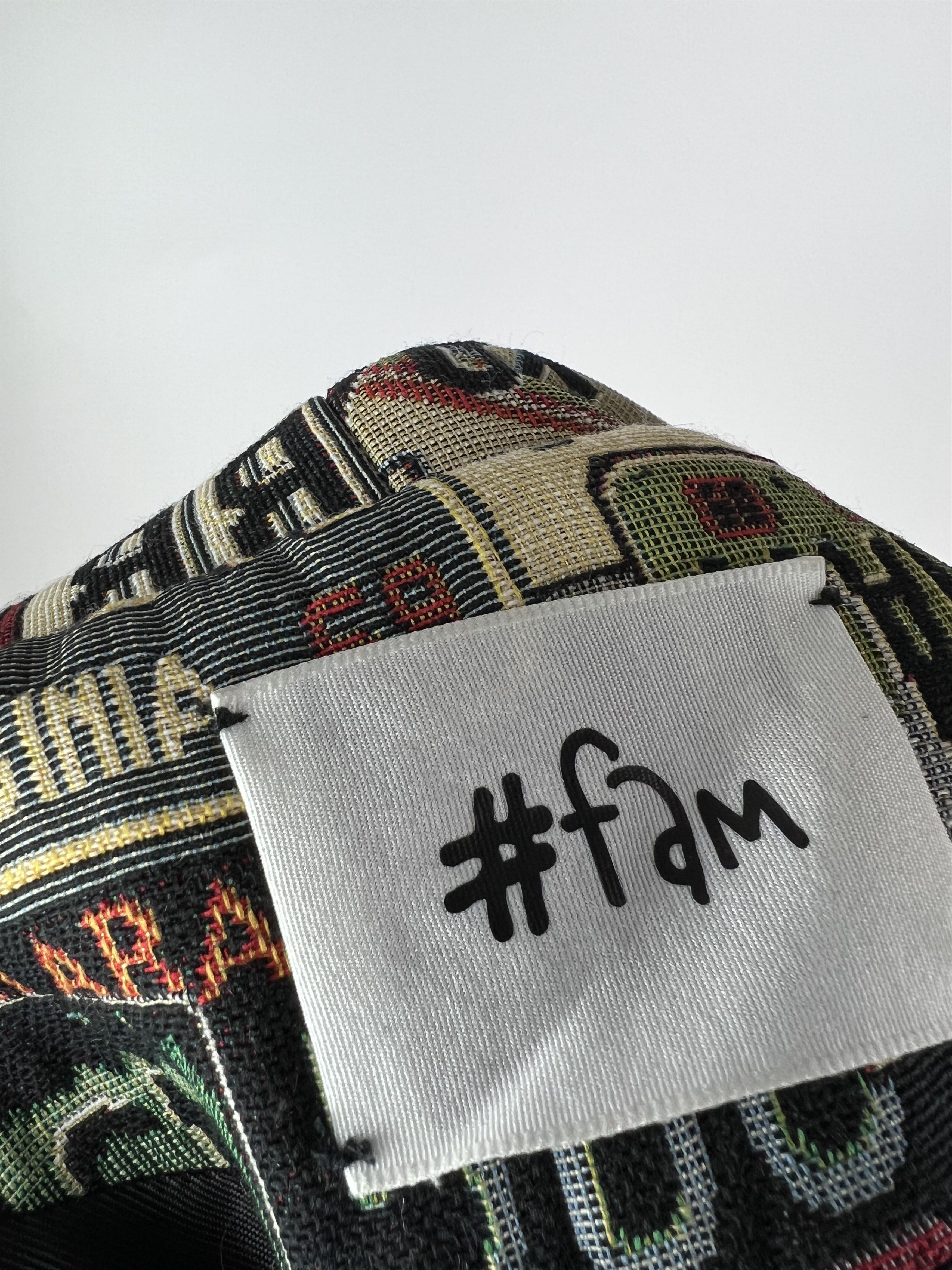 Handmade #Fam Women's Multicolor Full Print Jacket Hand Made Size S / US 4 / IT 40 - 6 Thumbnail