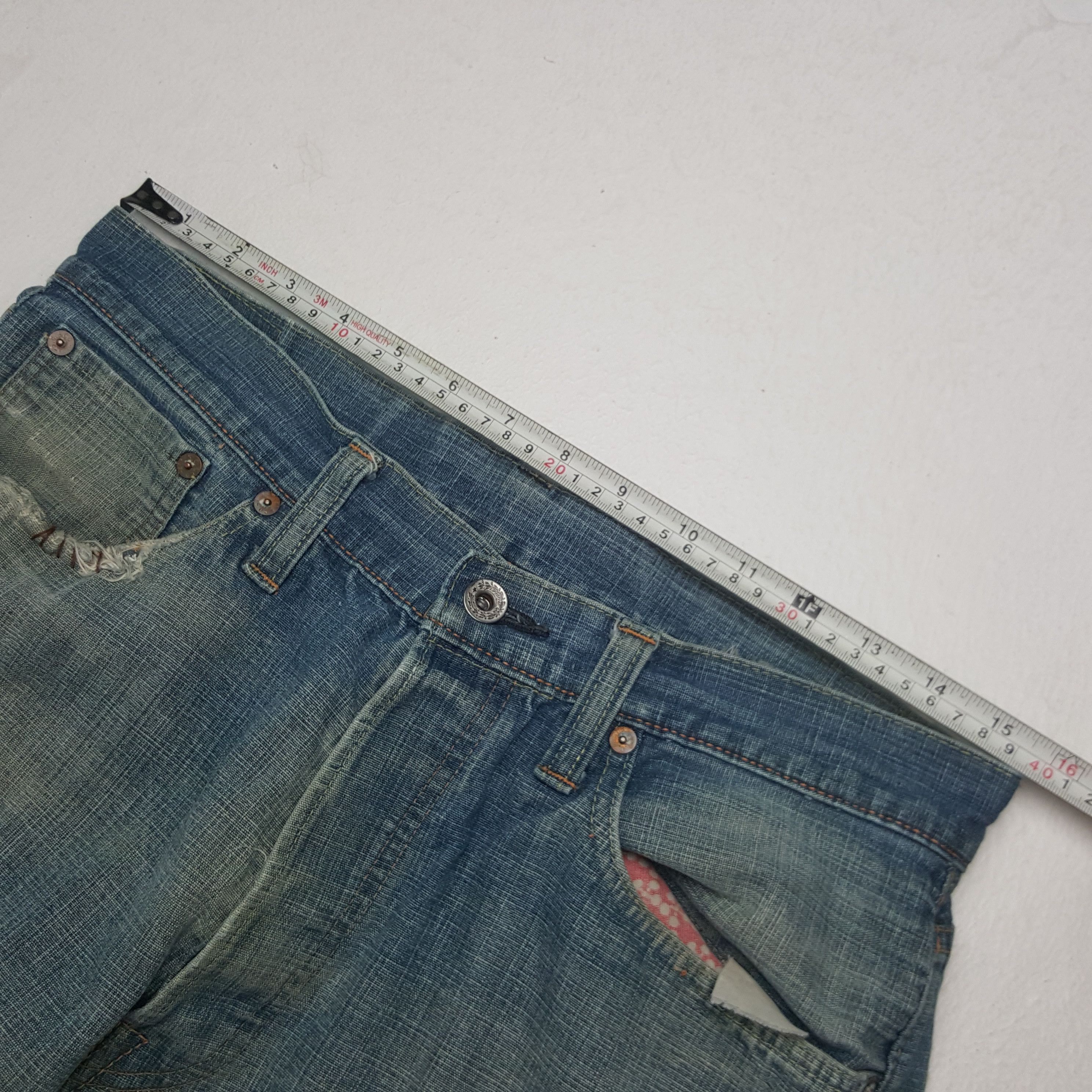 Sugar Cane × Vintage Vintage Sugar Cane Selvedge Japanese Distressed Denim Jeans Size US 31 - 13 Thumbnail