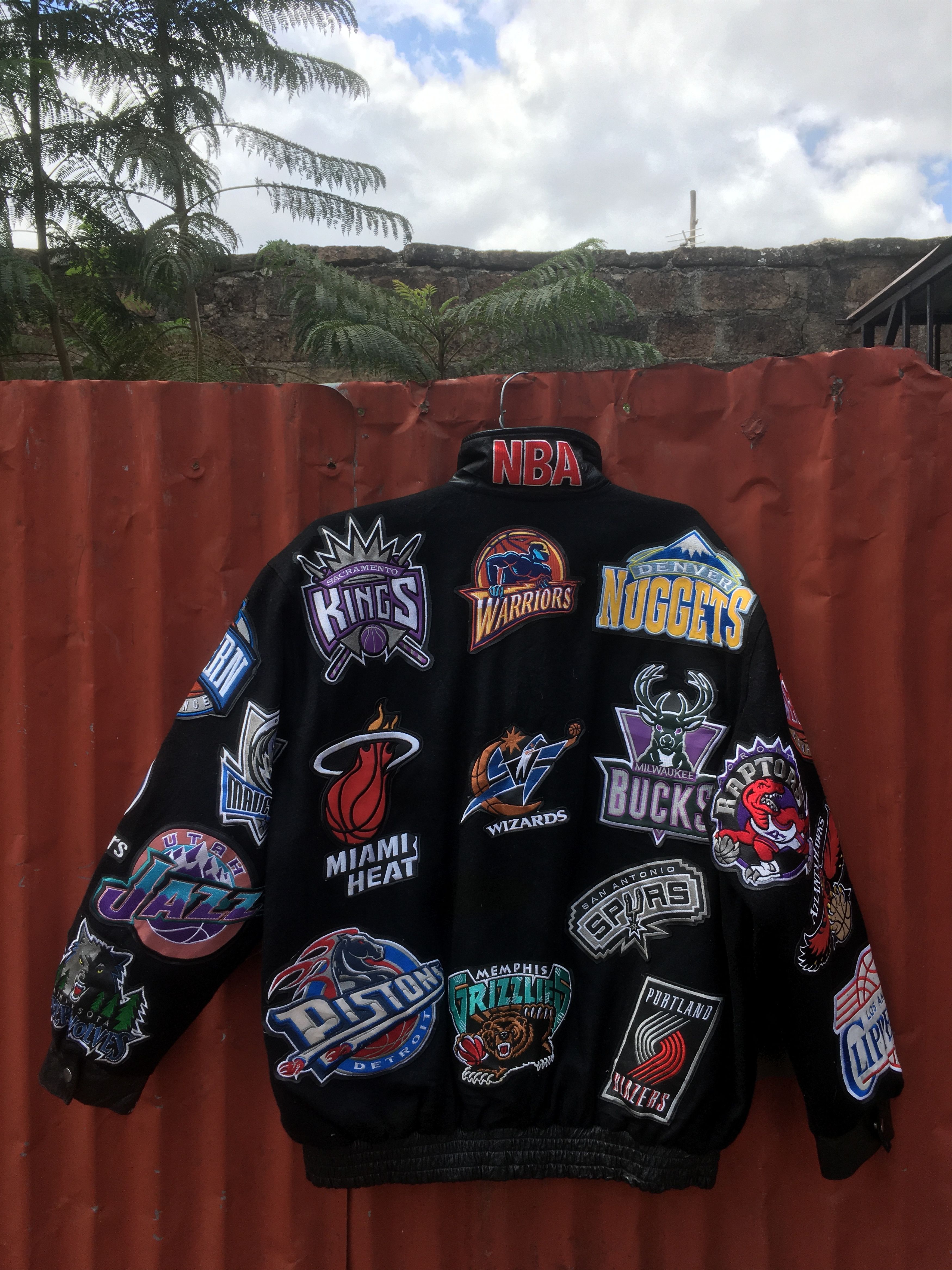 NBA Vintage Rare Hardwood Classic NBA wool varsity jacket Size US XL / EU 56 / 4 - 3 Thumbnail