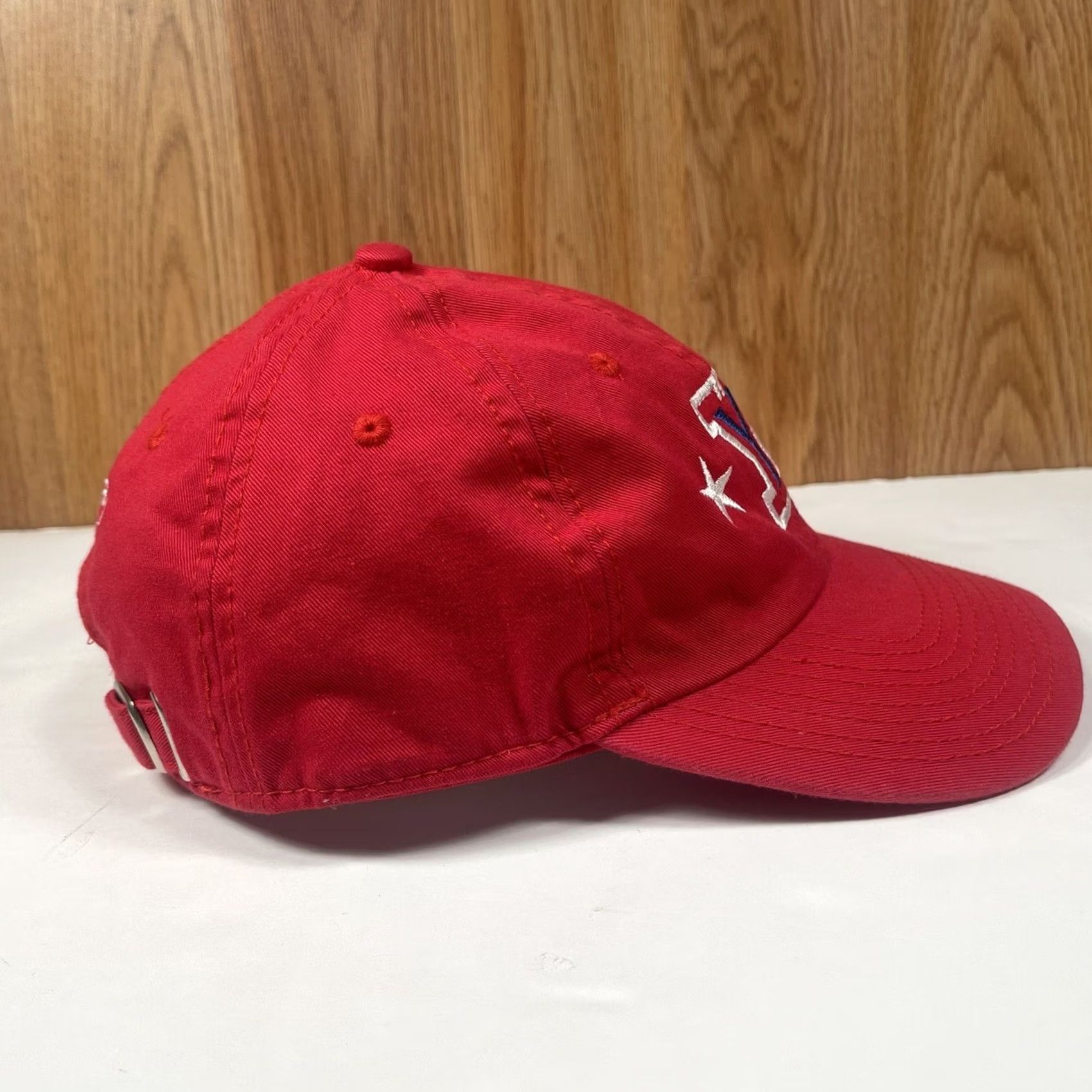 Vintage KNP Adult Adjustable StrapBack Baseball HatCap All Star Embroidered Classic Logo Red Size ONE SIZE - 5 Thumbnail