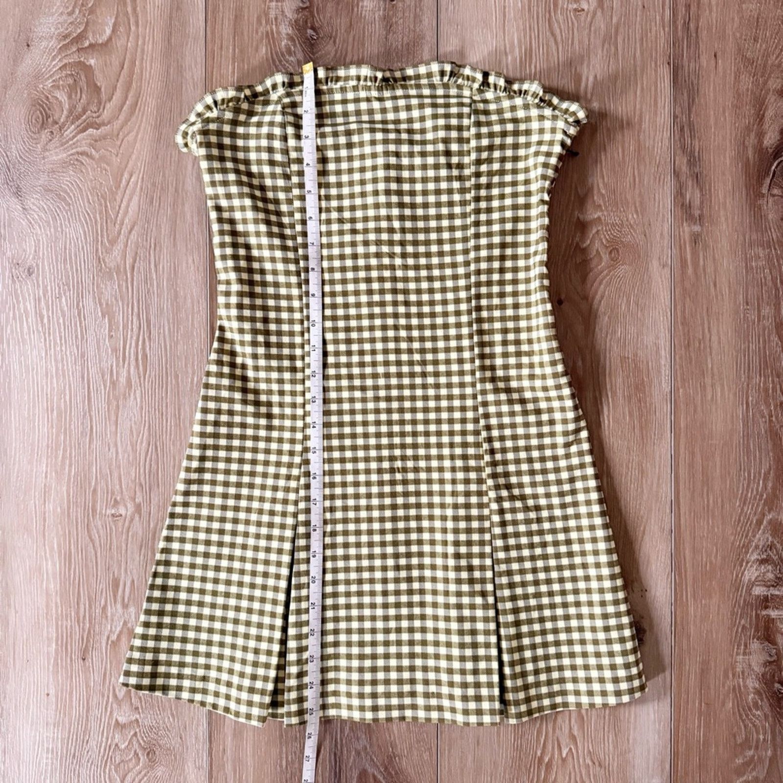 Urban Outfitters Urban Outfitters Margot Strapless Drop Waist Gingham Dress M Size M / US 6-8 / IT 42-44 - 9 Thumbnail