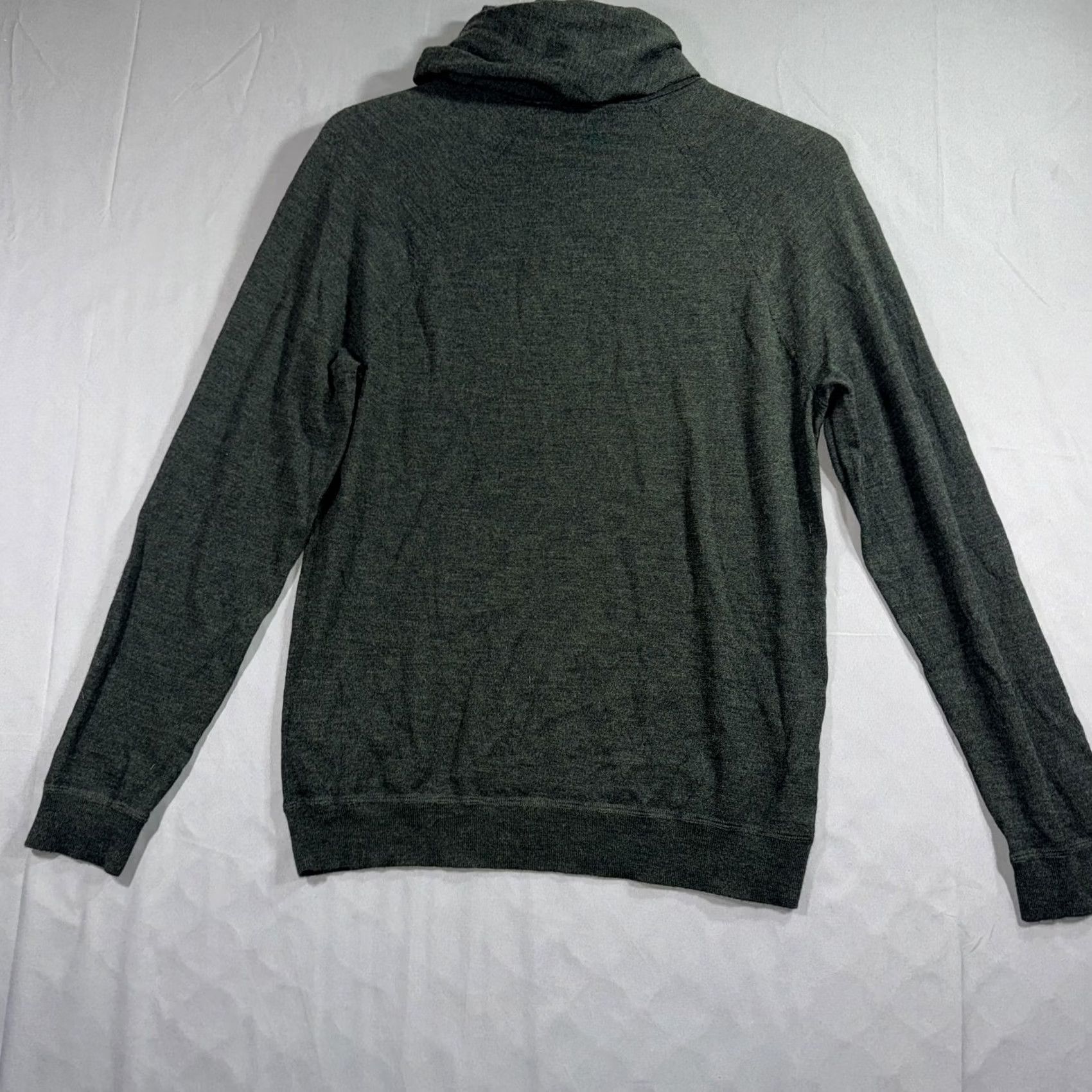 Vince Vince Mens Medium Green Merino Wool Hooded Pullover Sweater Knit Size US M / EU 48-50 / 2 - 2 Thumbnail