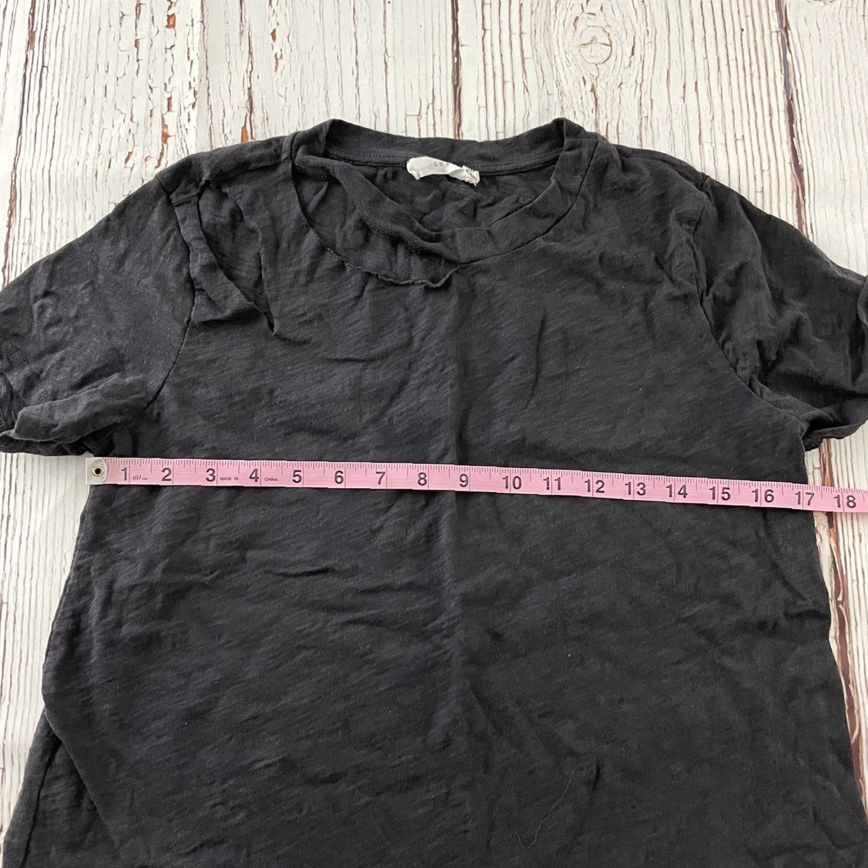 Vintage Lush T-Shirt Short Sleeve Gray XS Women's Solid Top Shirt XS Women Gray Lush T-Shirt Size XS / US 0-2 / IT 36-38 - 3 Thumbnail